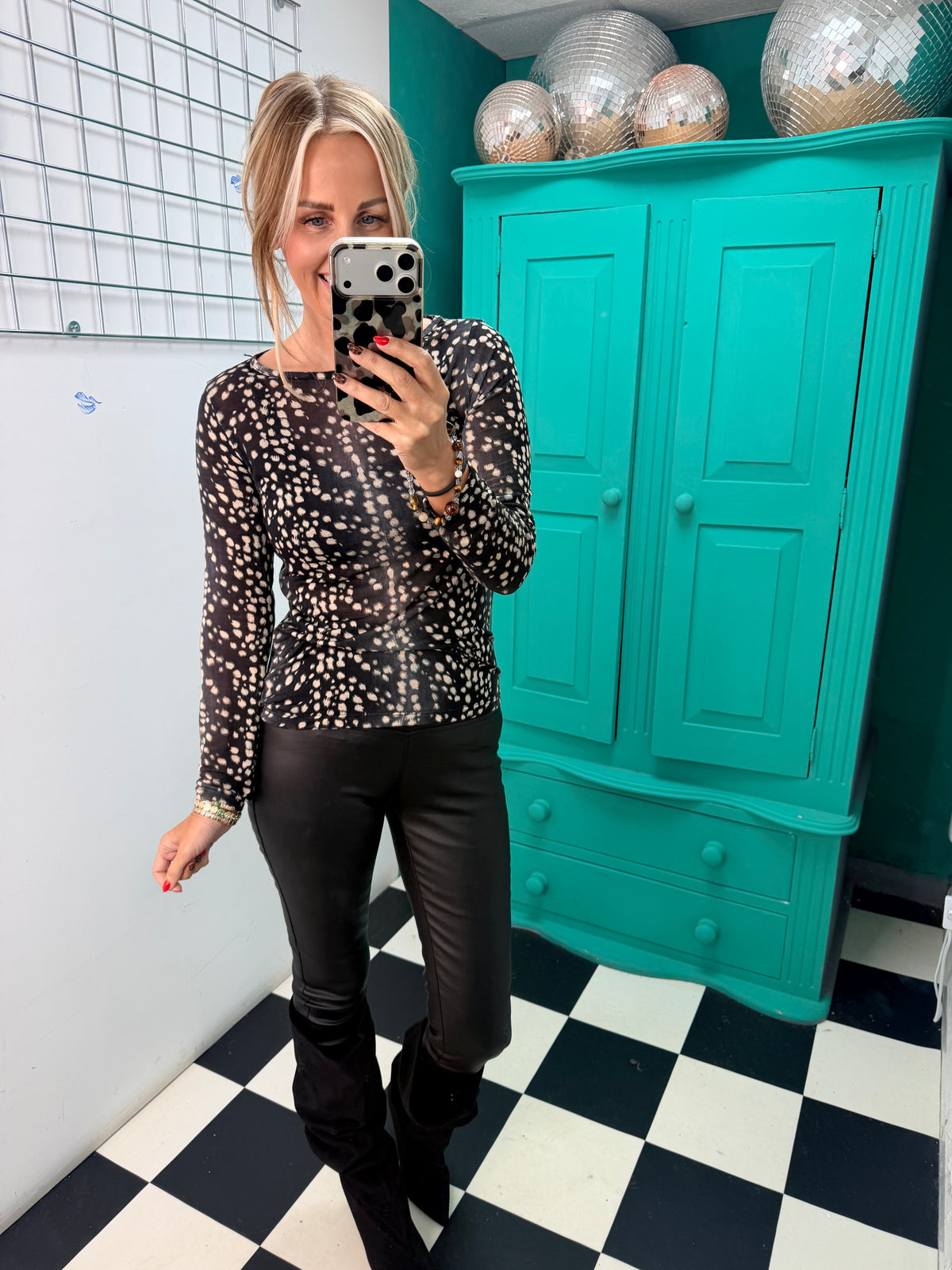 Bambi Cashmere bland top Black