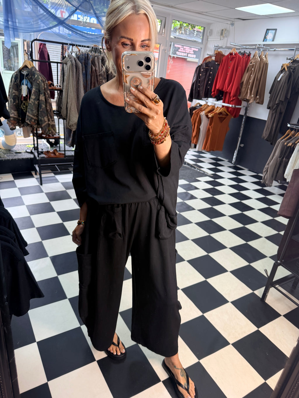 Utility top black