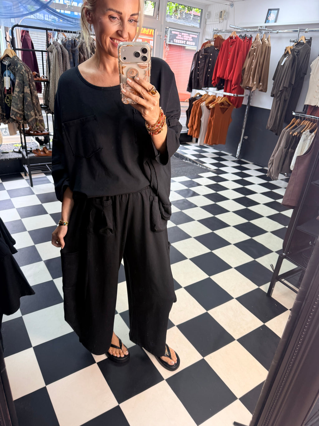Utility top black