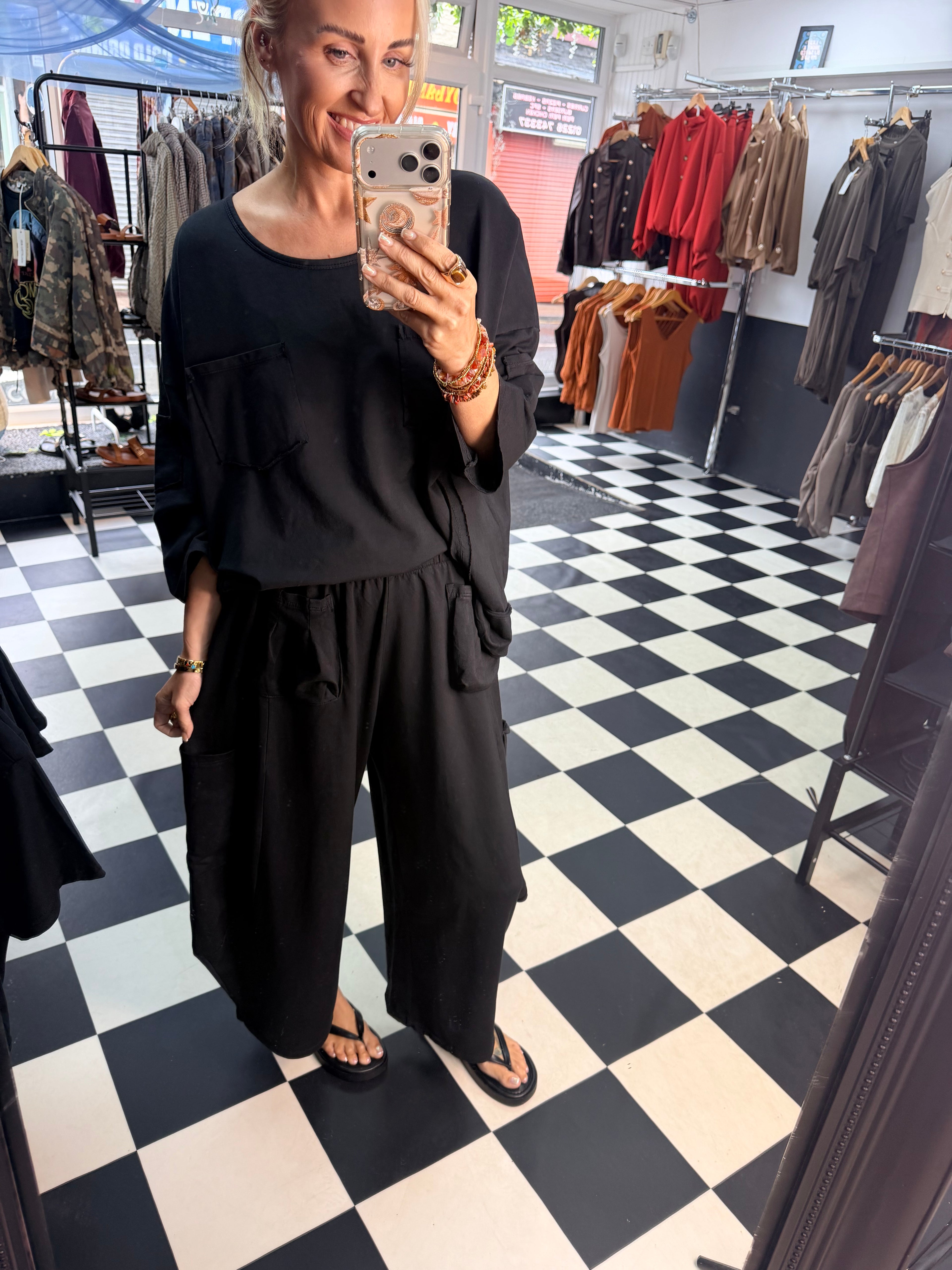 Utility top black