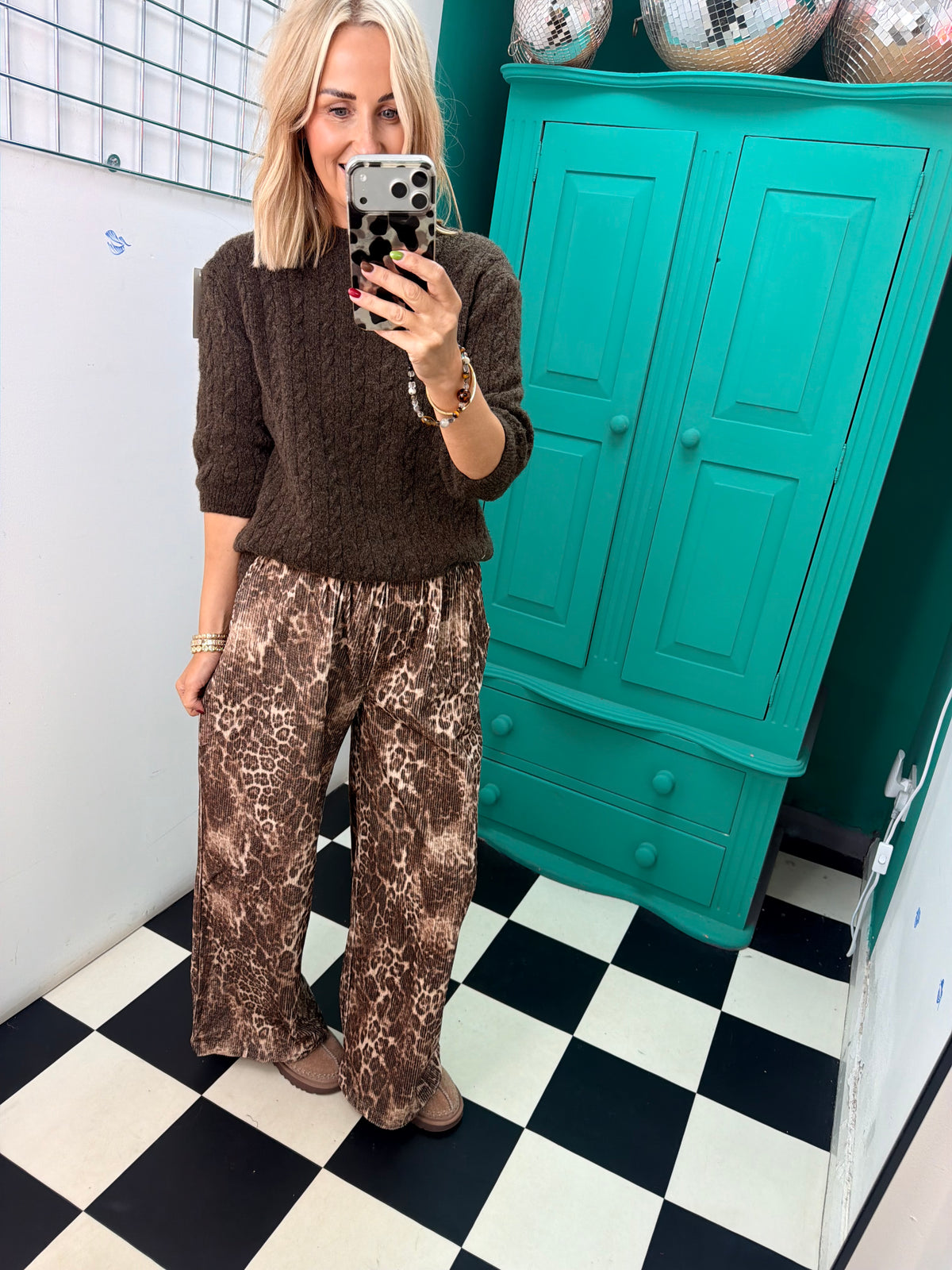 Leopard Cord Trousers