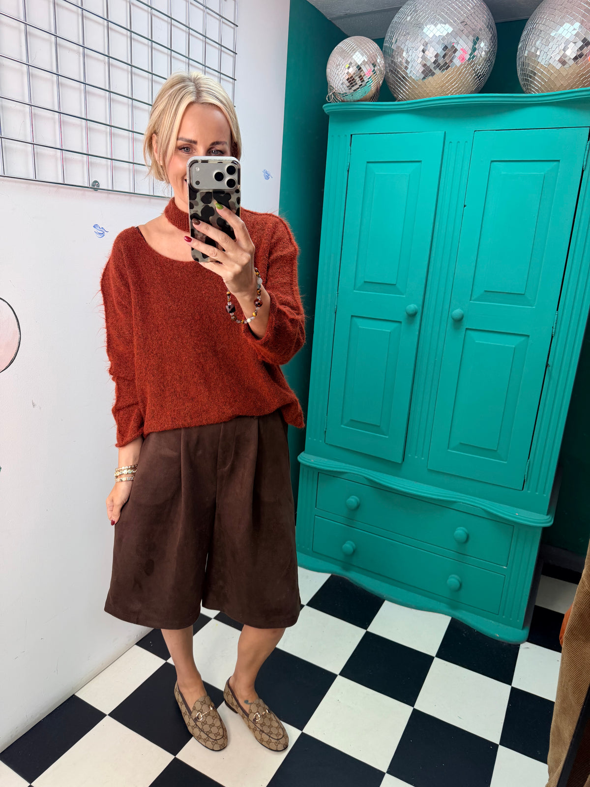 Slash Neck Jumper Rust 12-18