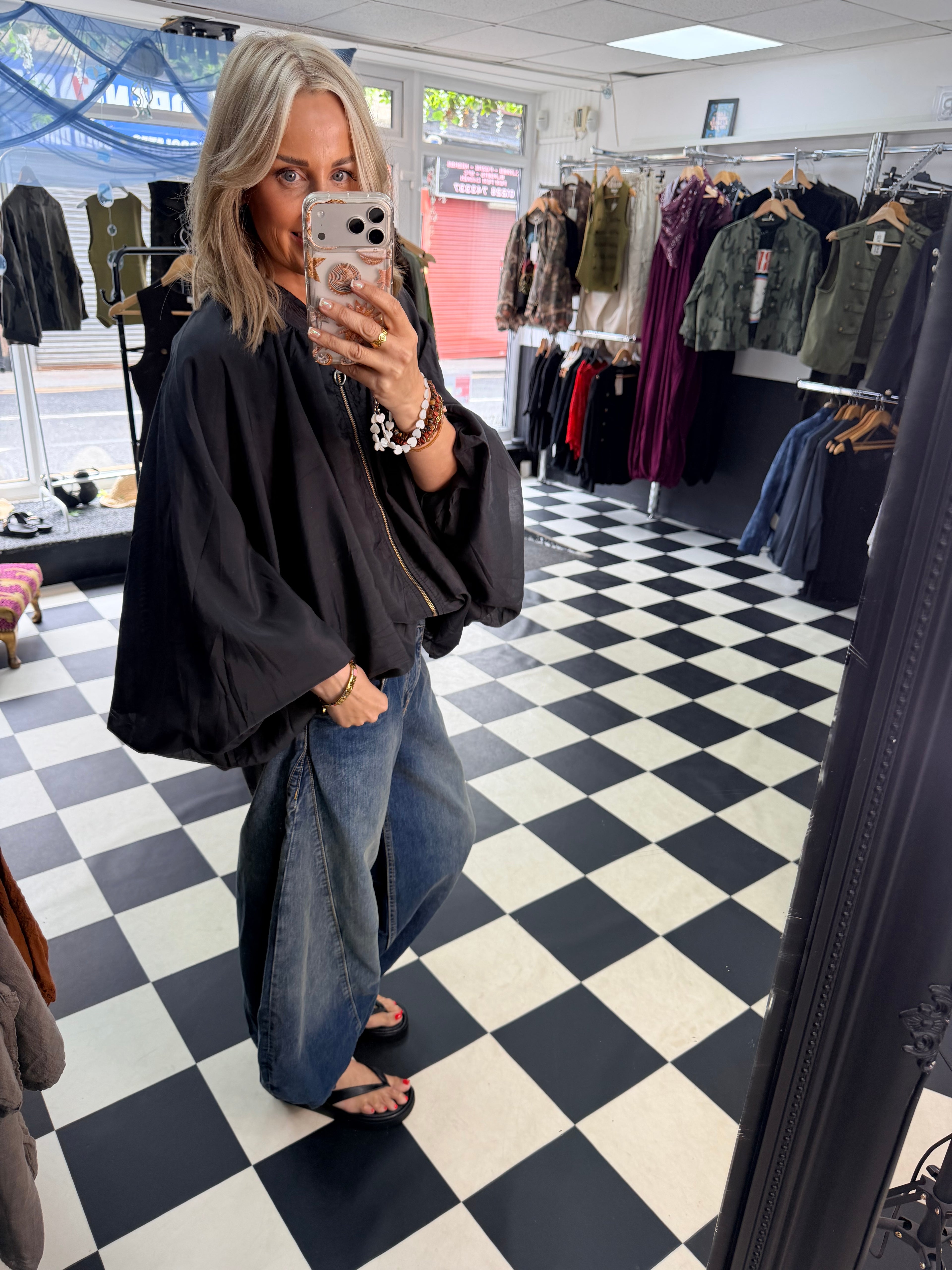 Balloon Jacket Black