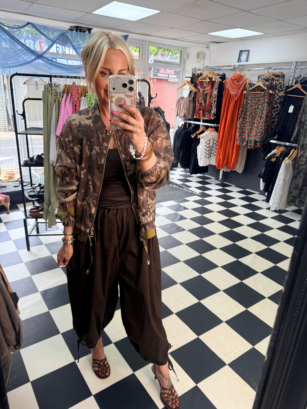 Lightweight Camo Jacket Mocha