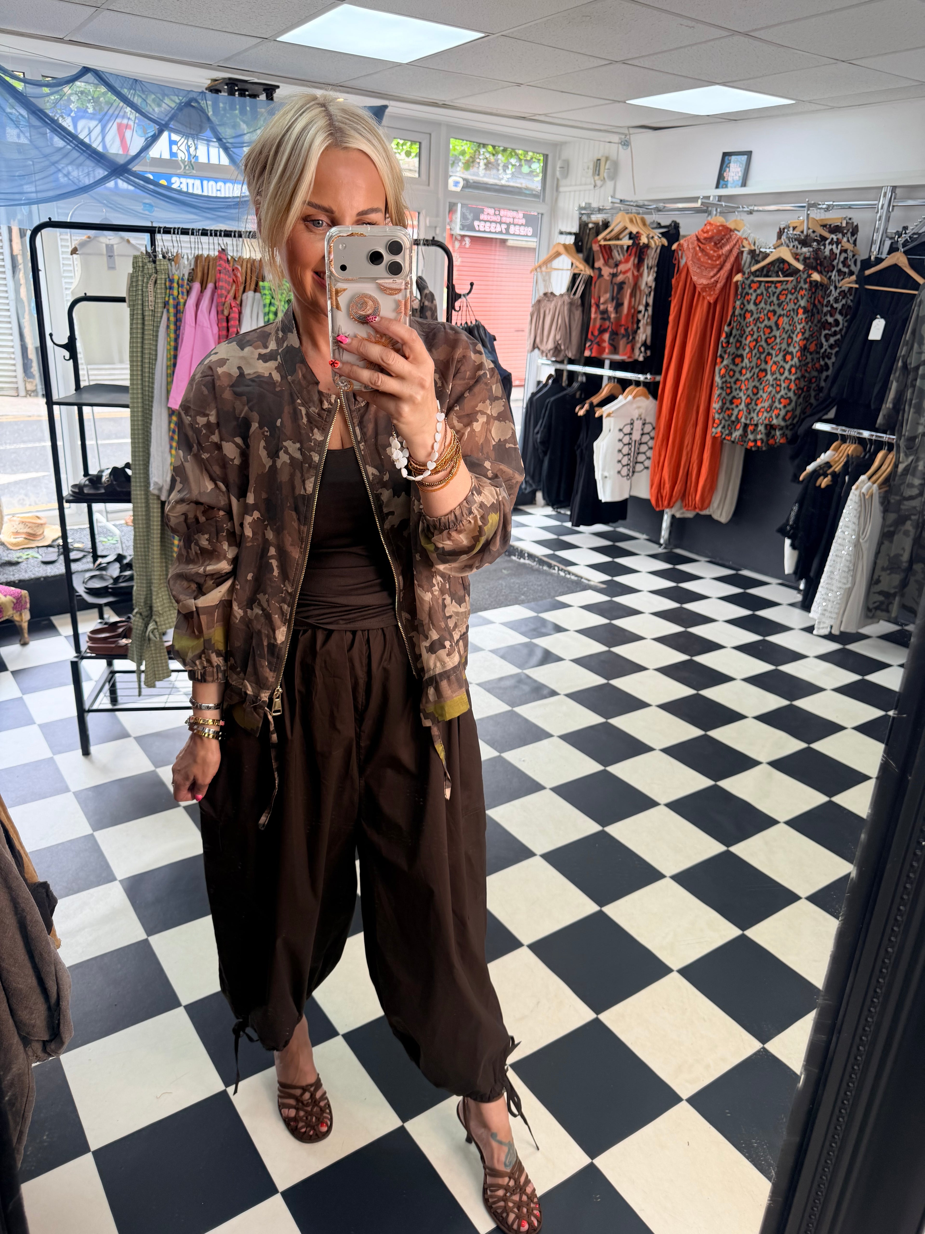 Lightweight Camo Jacket Mocha