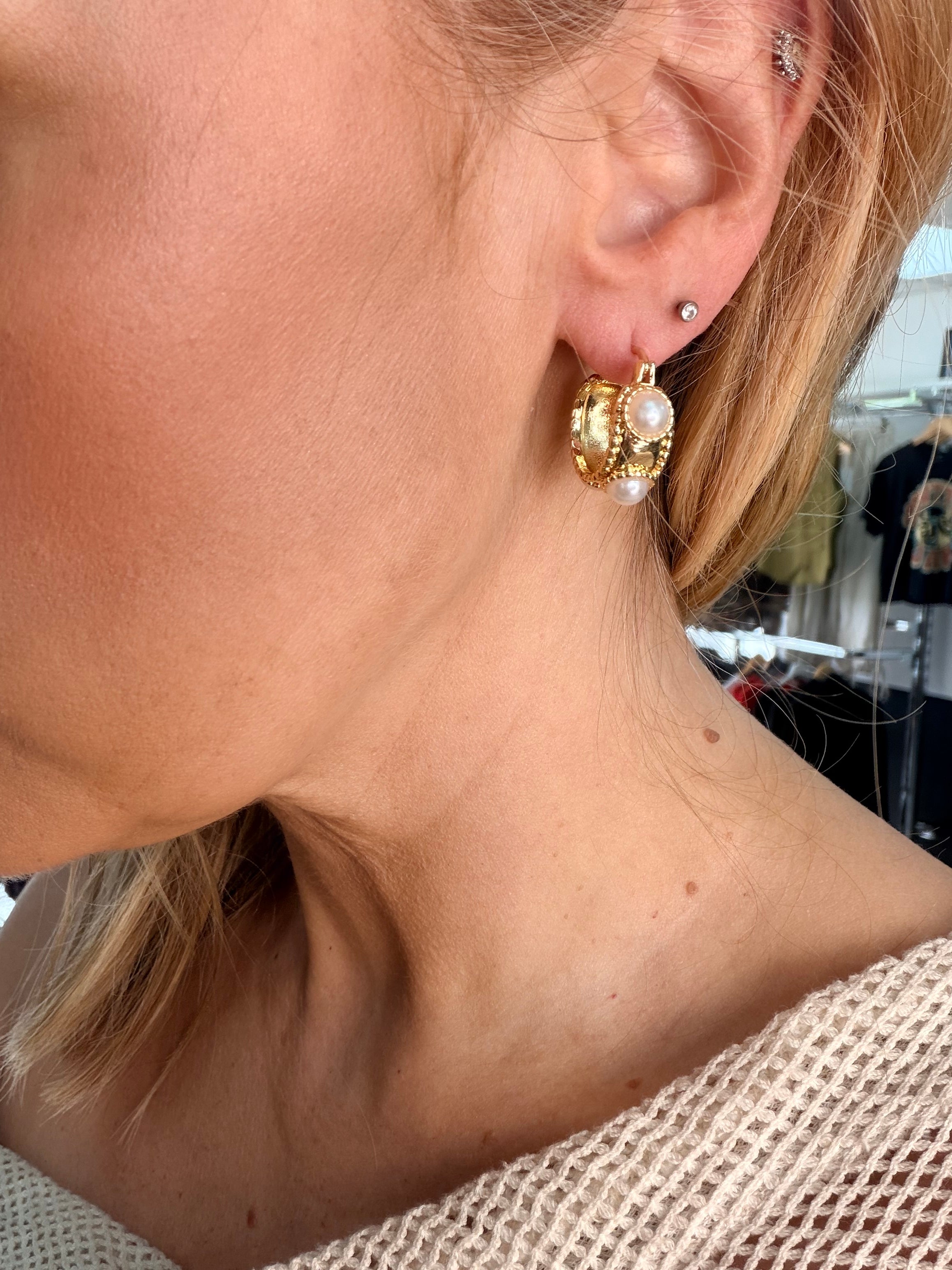 Pearl Hoops