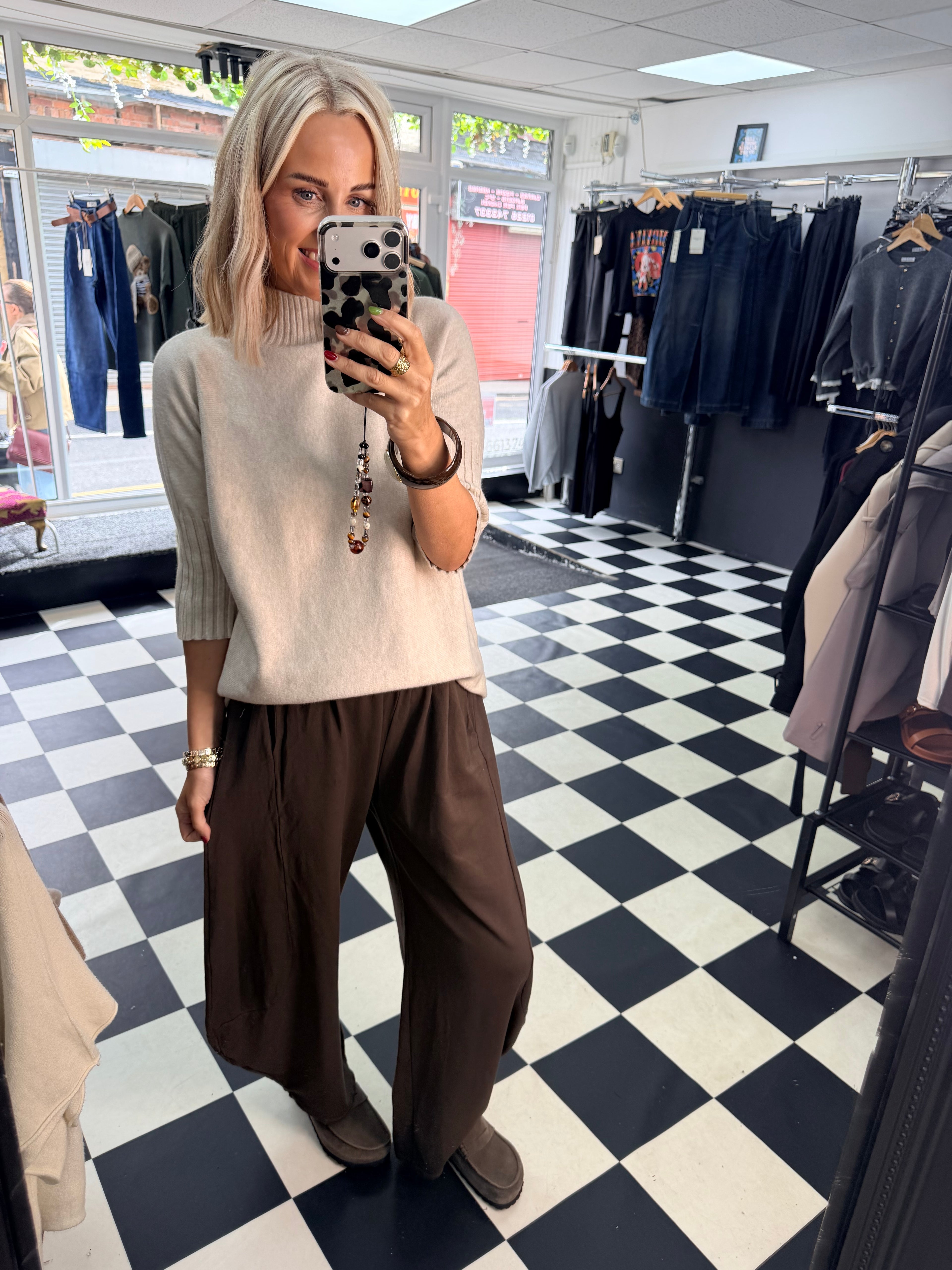 Rosie knit - Taupe