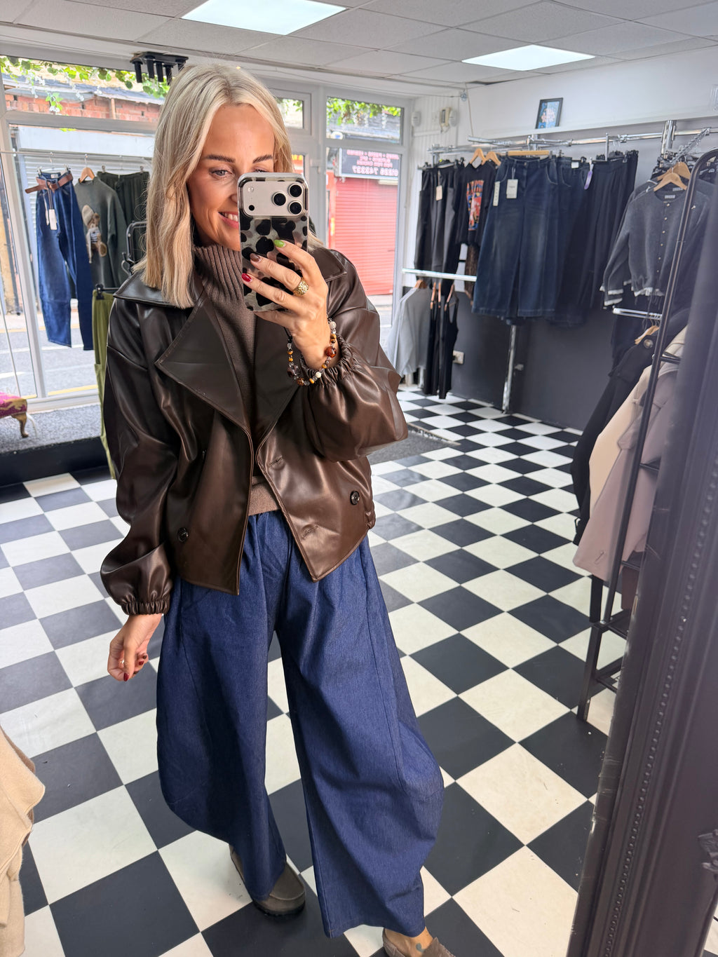 Pu Nyla Jacket - Chocolate