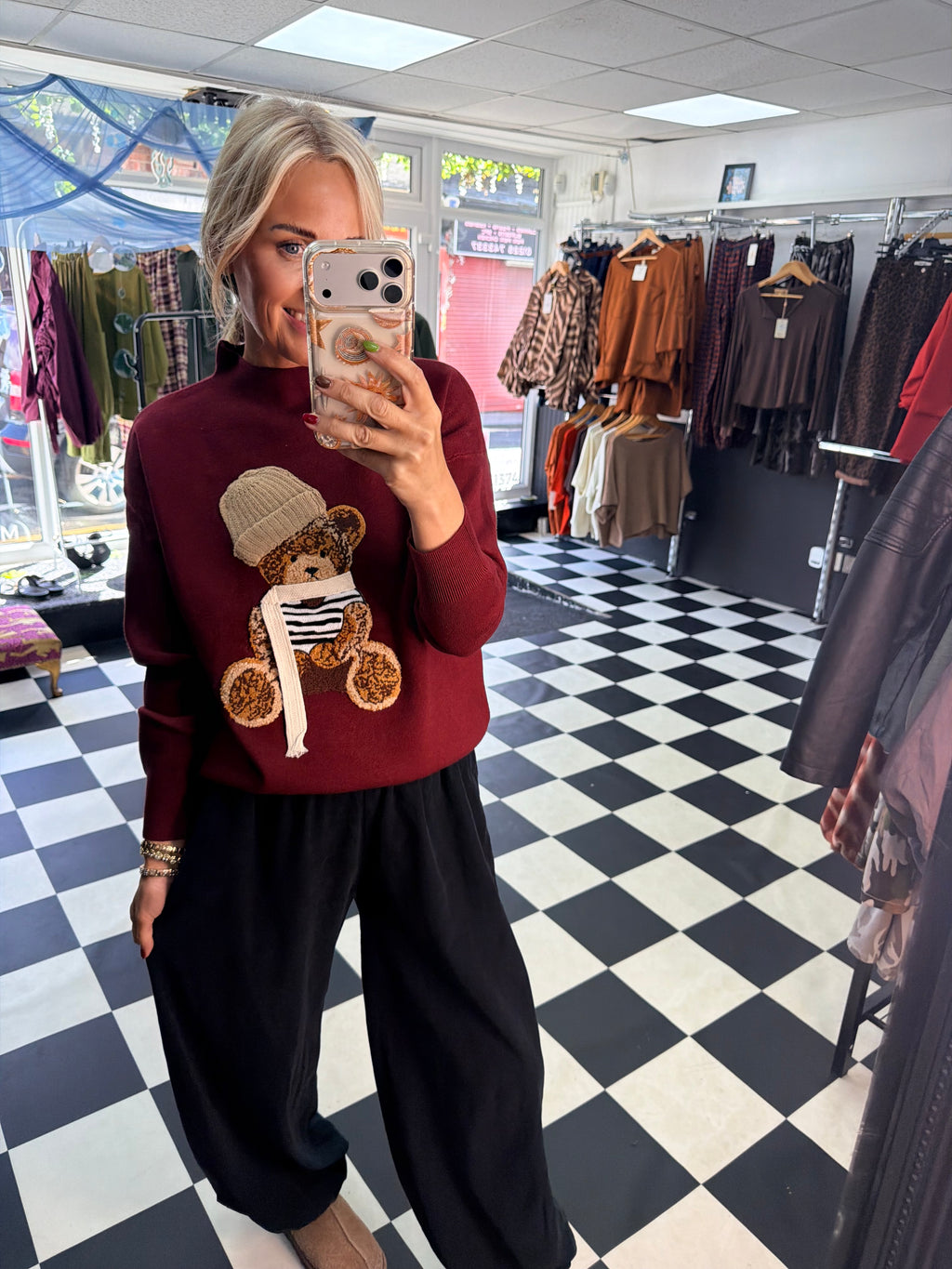 Teddy Ralf Jumper Wine
