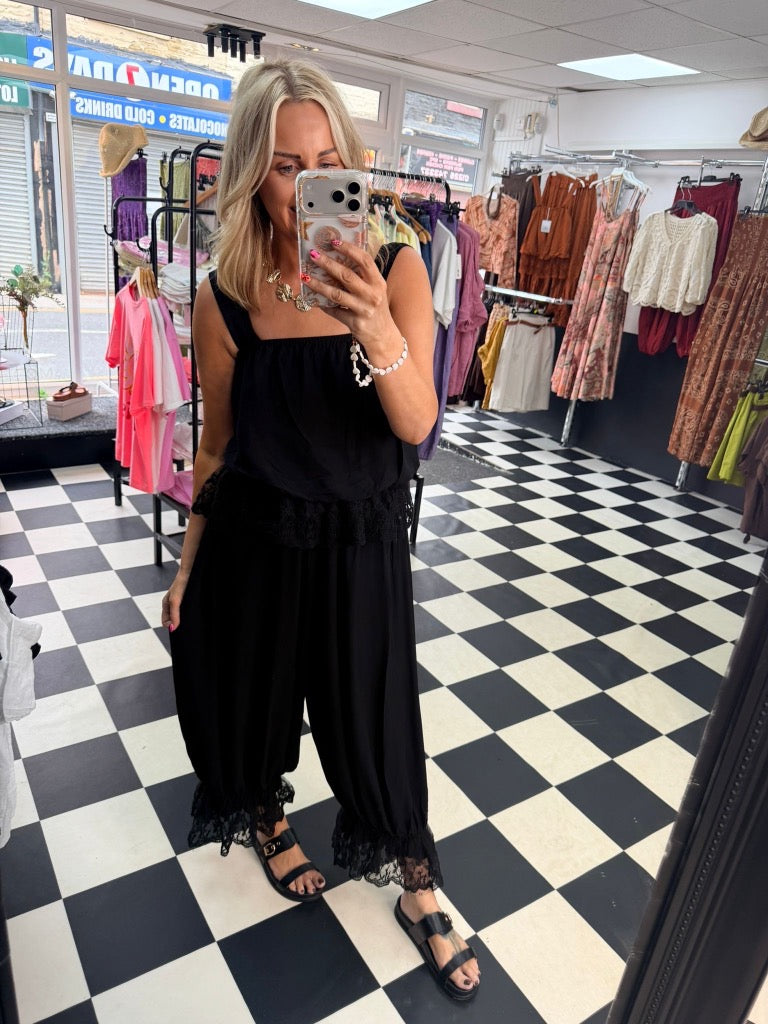 Bohemian Belle Bloomers Black