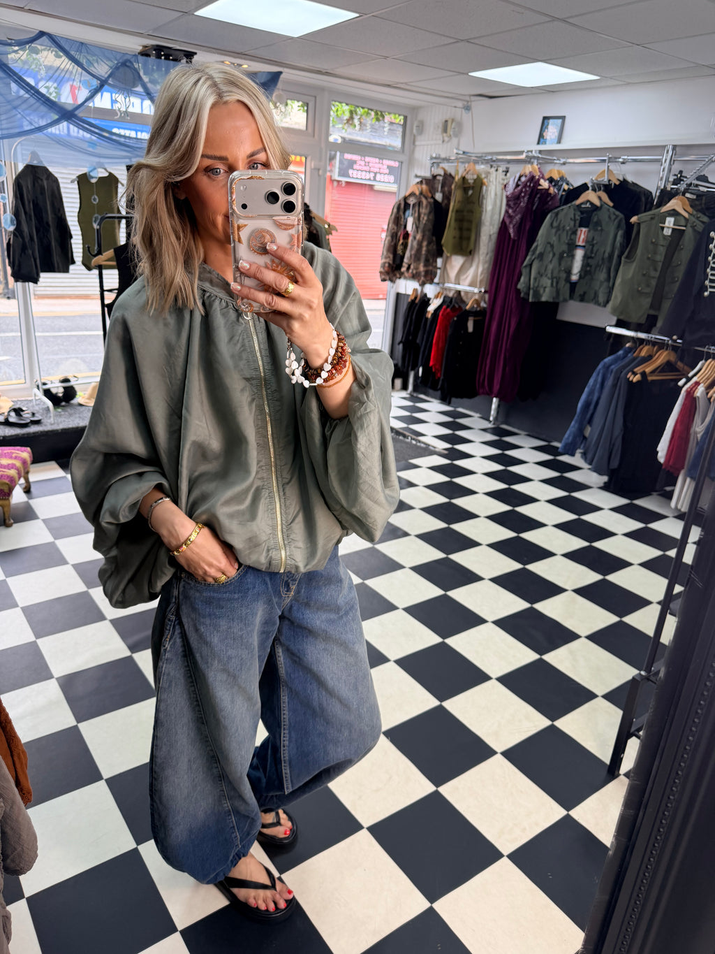 Balloon Jacket Khaki