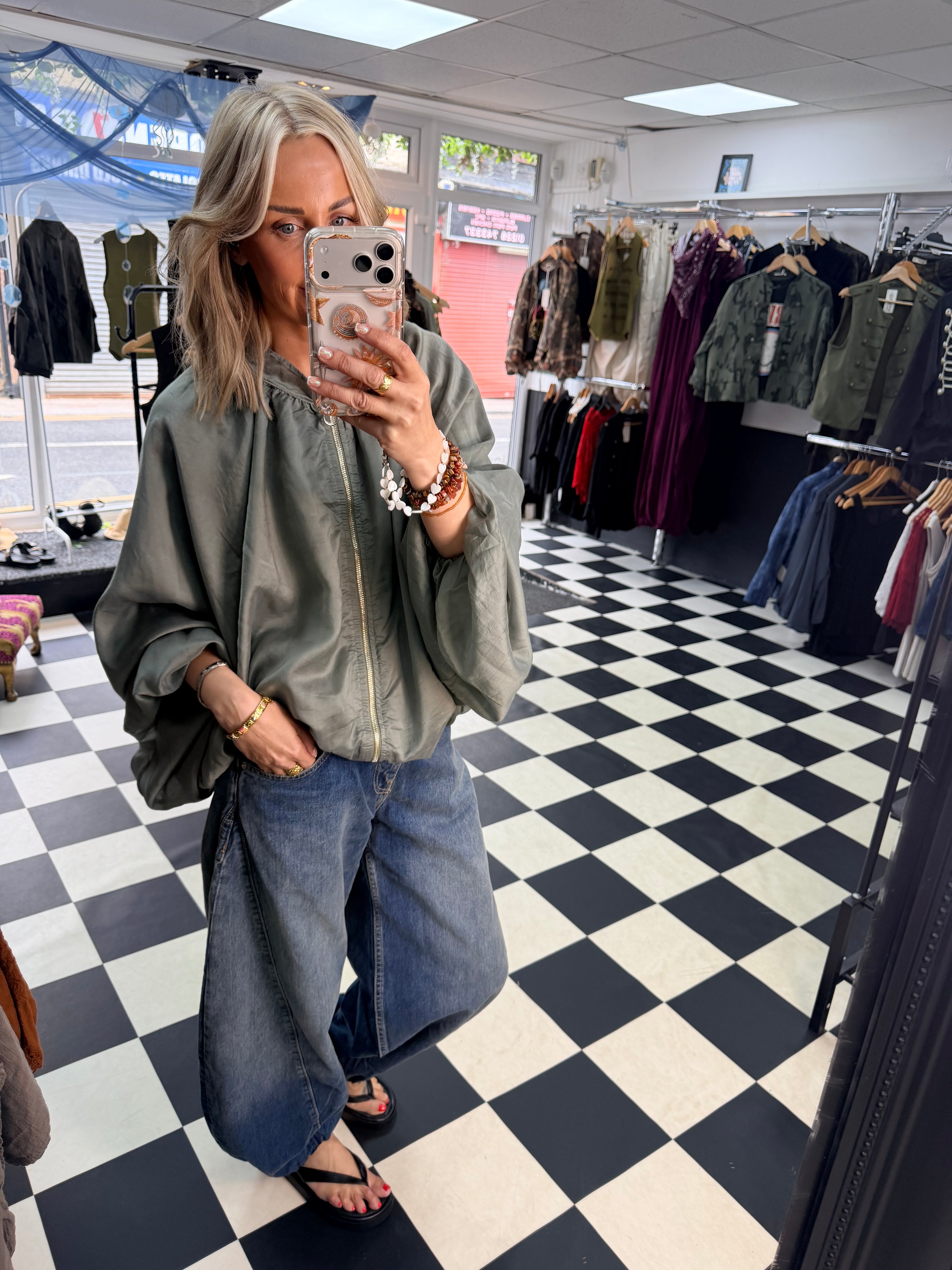 Balloon Jacket Khaki