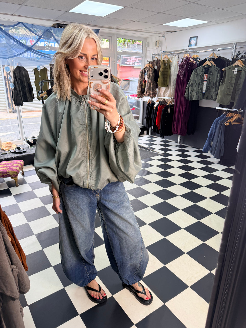 Balloon Jacket Khaki