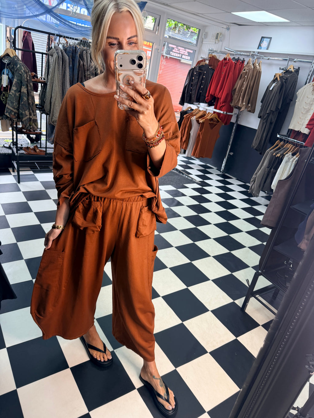Utility Barrel Jogger Rust