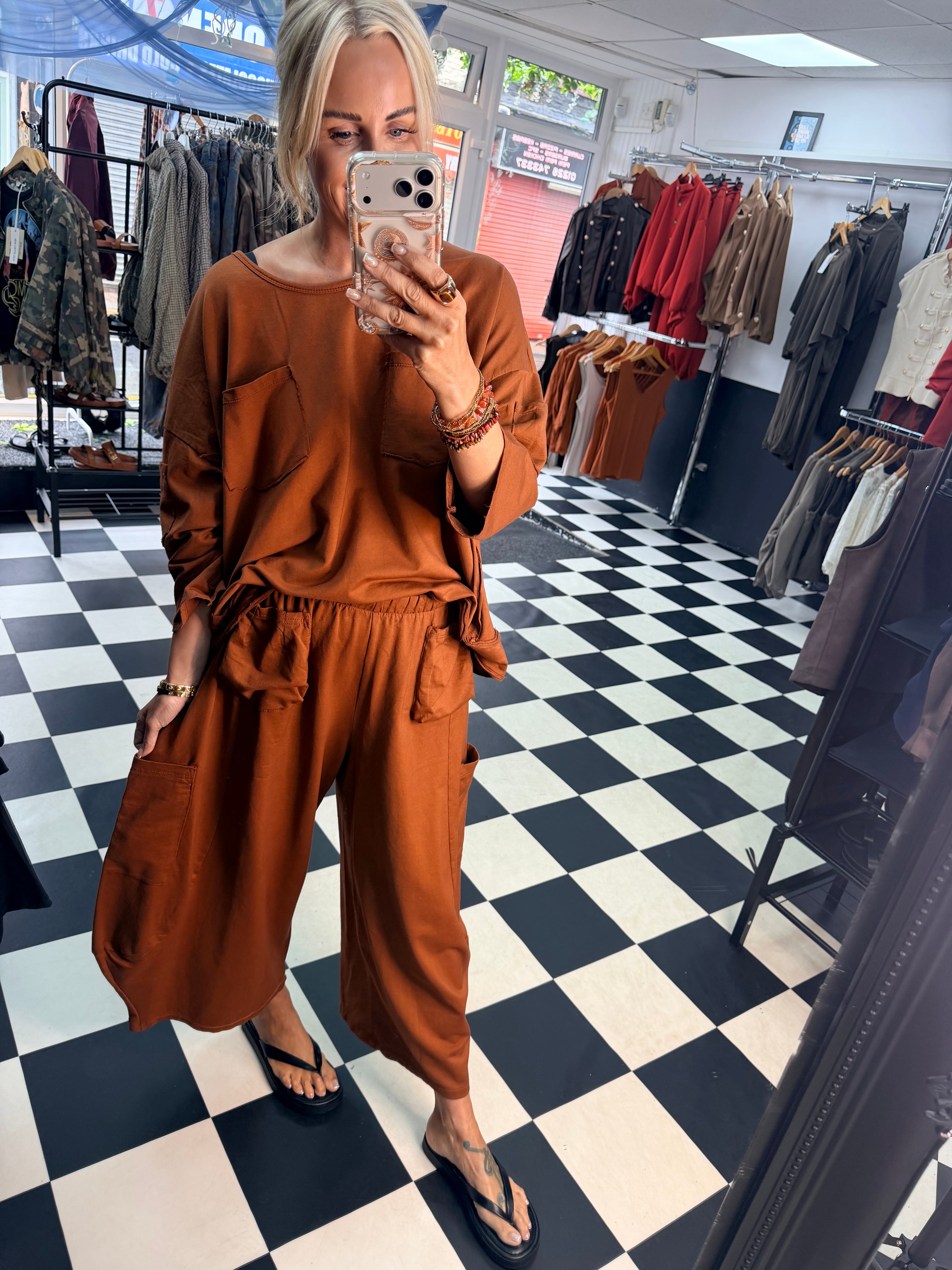 Utility Barrel Jogger Rust