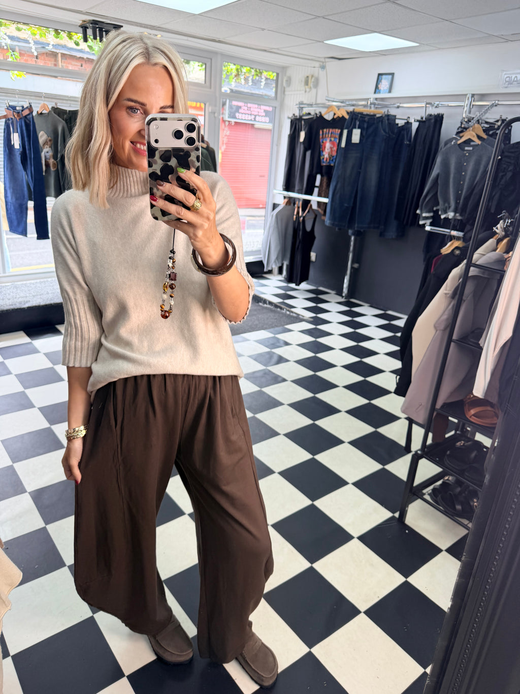 Rosie knit - Taupe