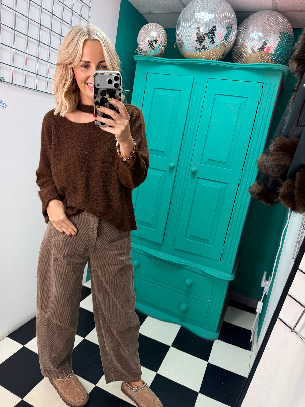 Autumn ready cord Jean - Mocha