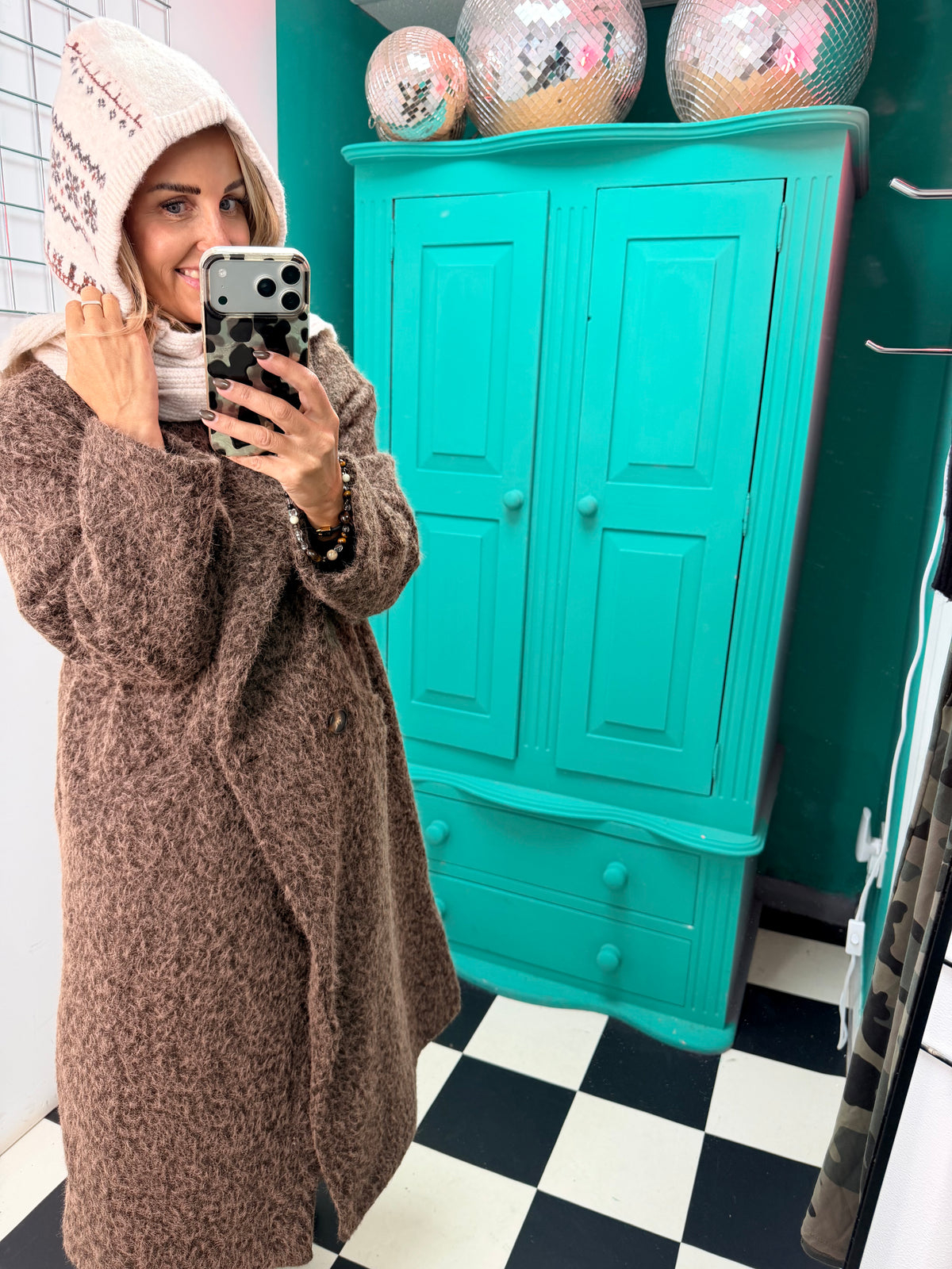 Winter tie snood - Cream
