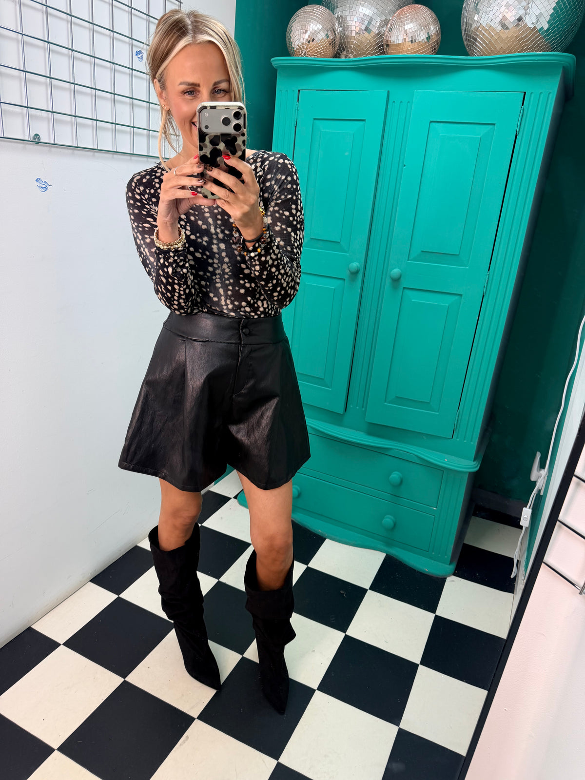 The Sienna Slouch Boots Black