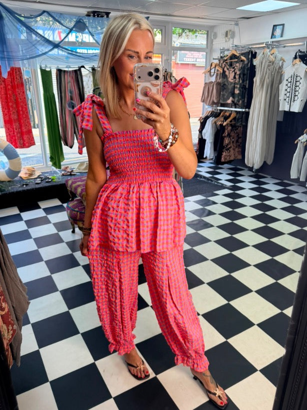 Neon Bloomer Trouser Fuchsia / Orange