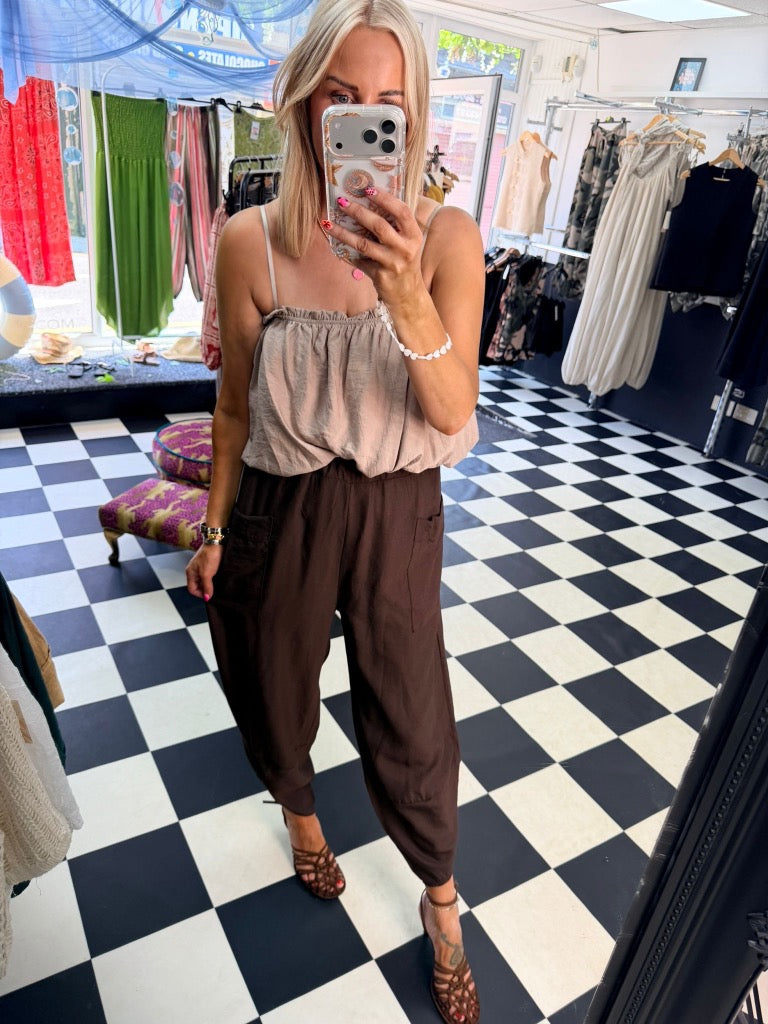 Tulip Trousers Chocolate