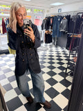 Herringbone Military Jacket Denim