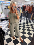 Billy Cropped Trousers Green