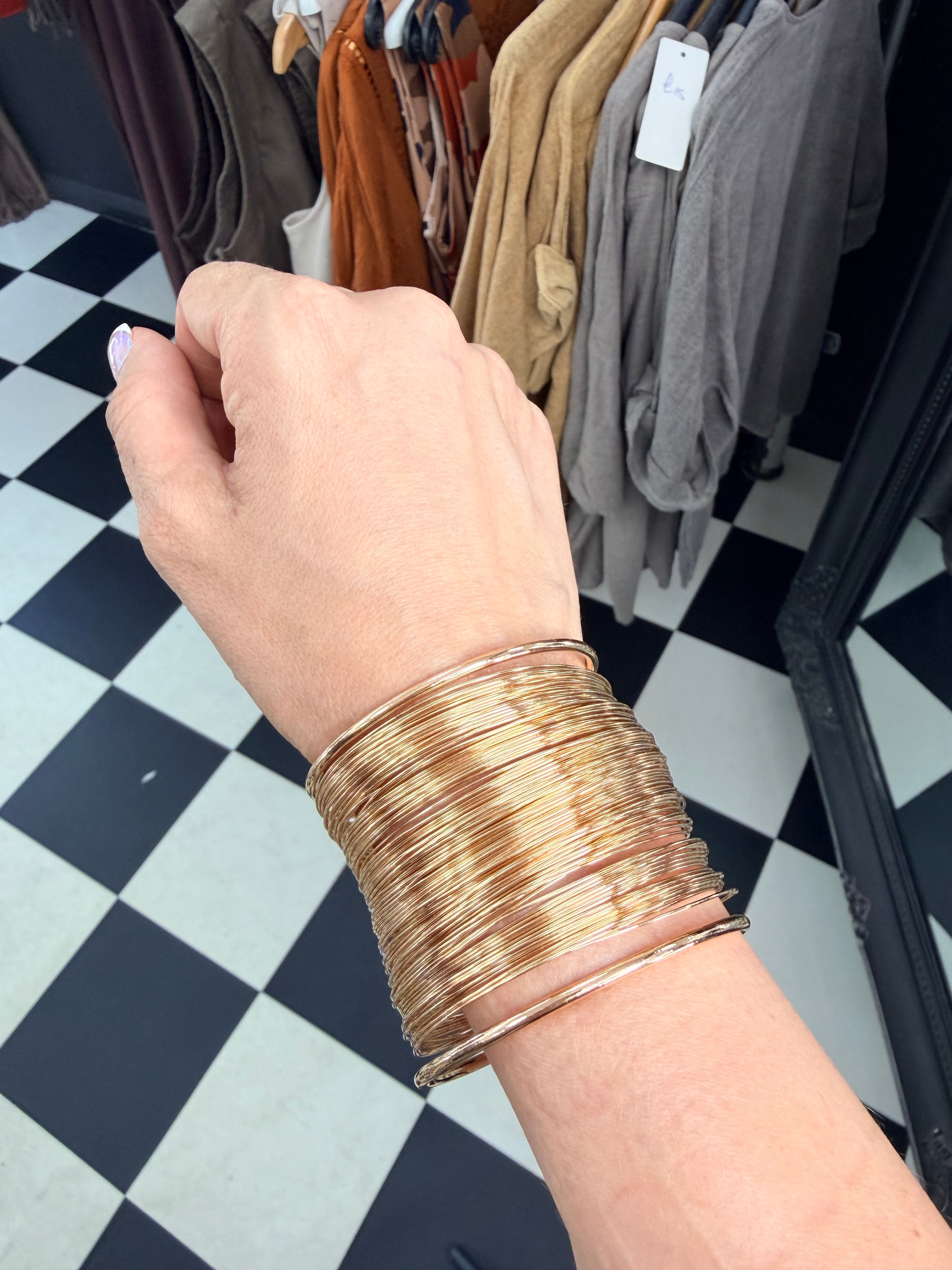 Gold Cuff Bangle