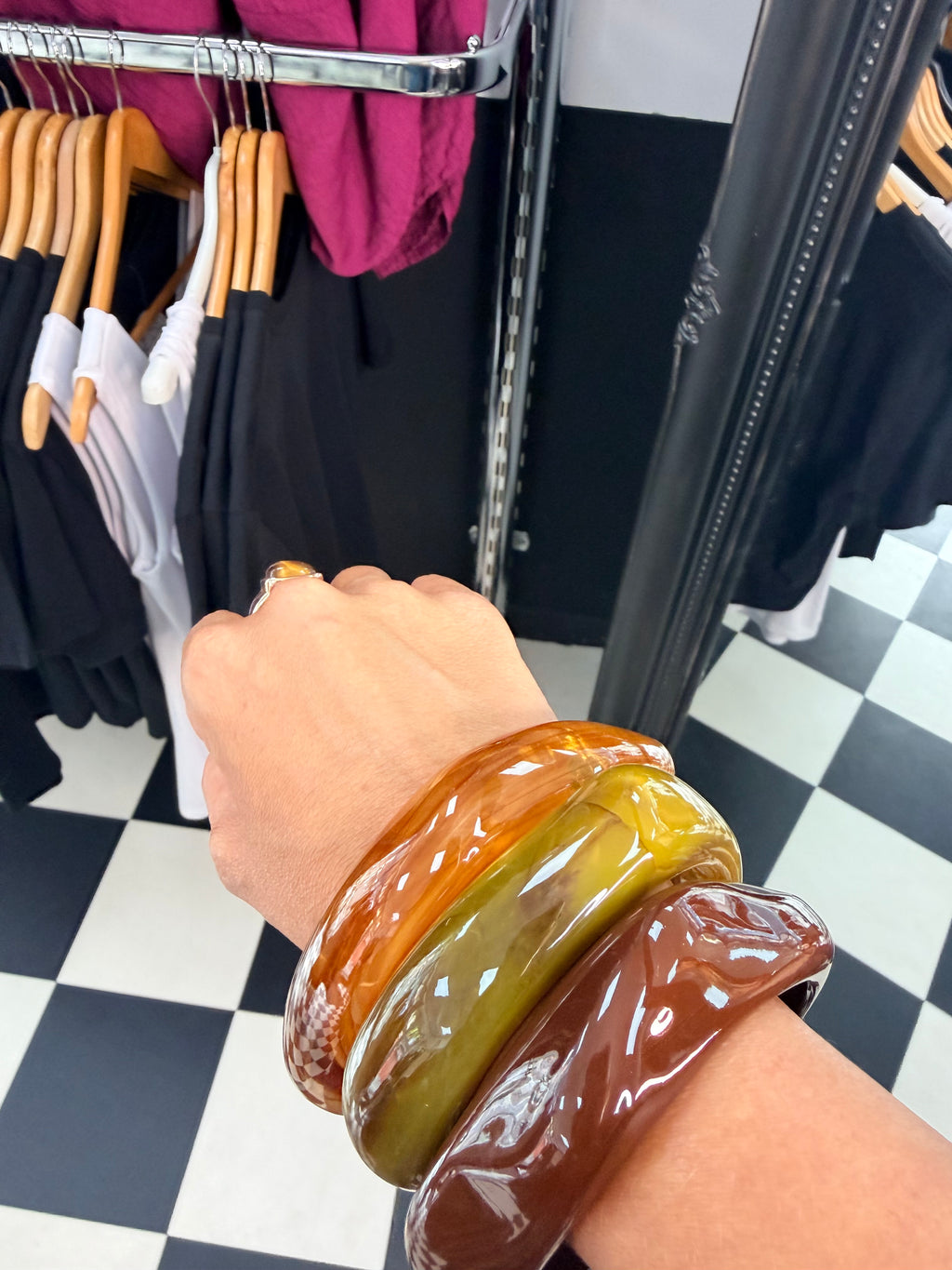 Wavy Bangle Chocolate