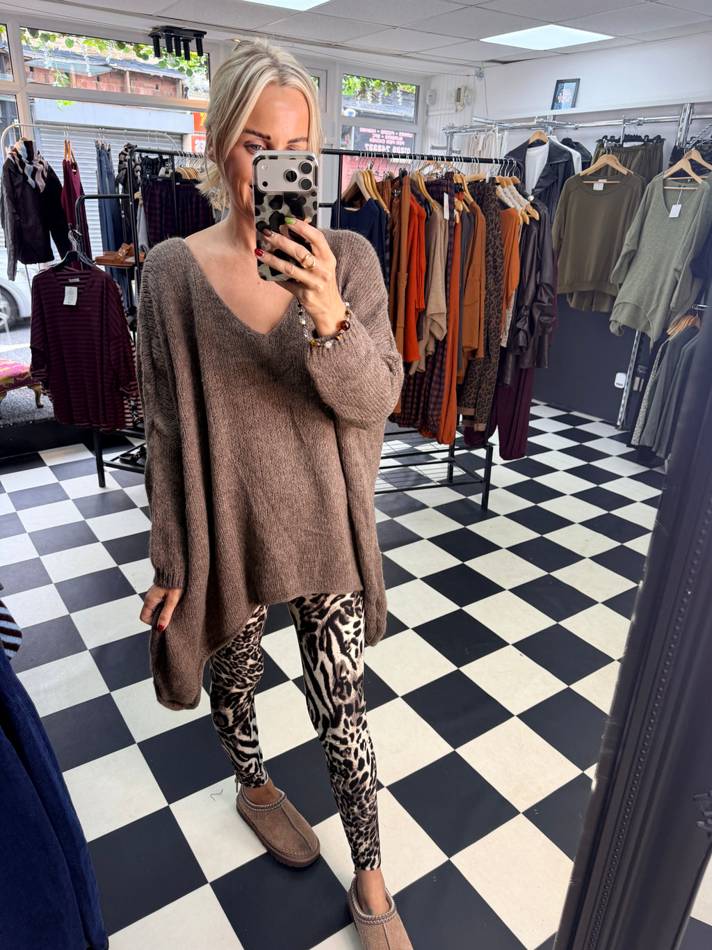 Over Sized Chunky Knit Mocha