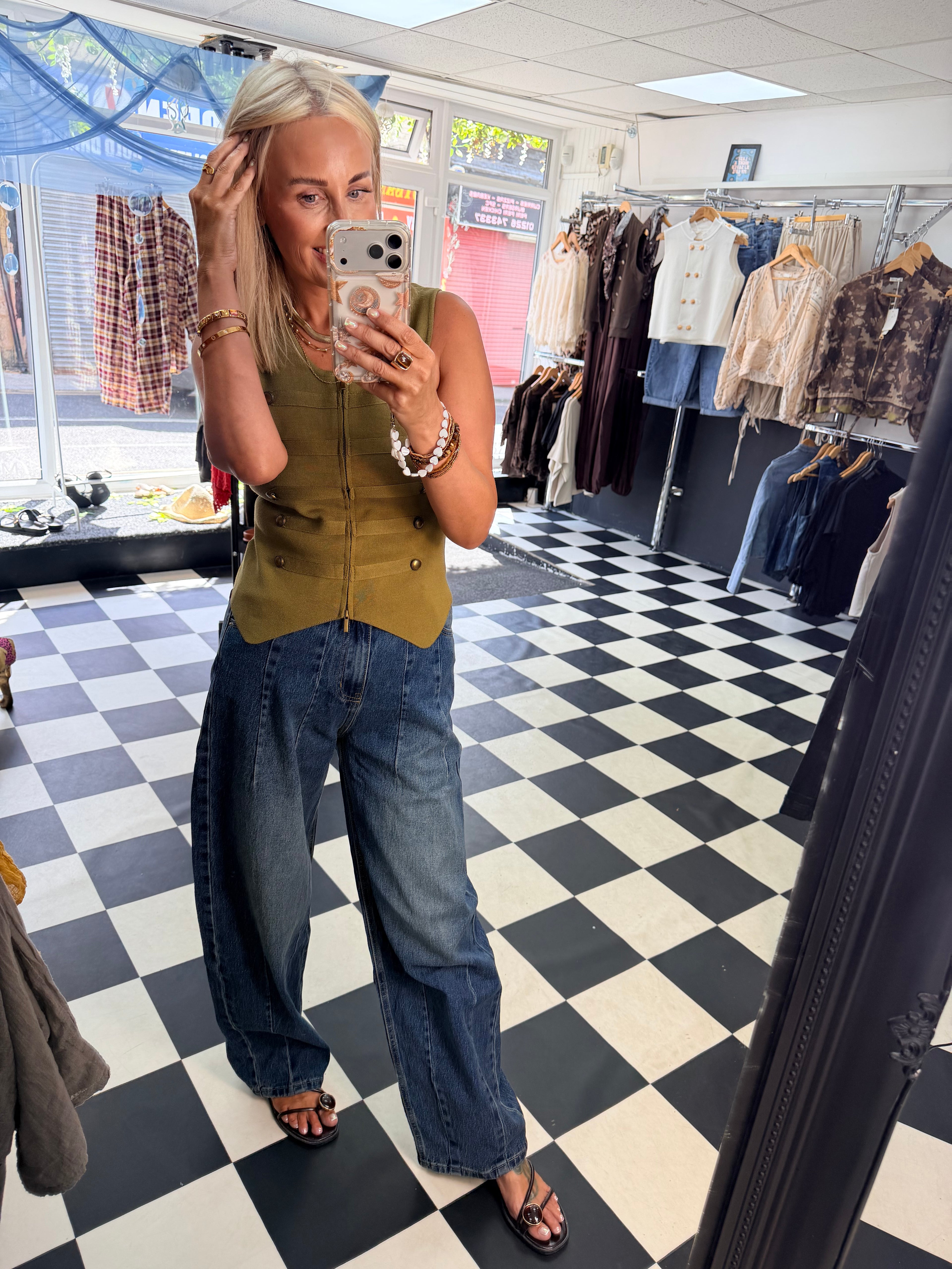 Barrel Jean Mid Denim