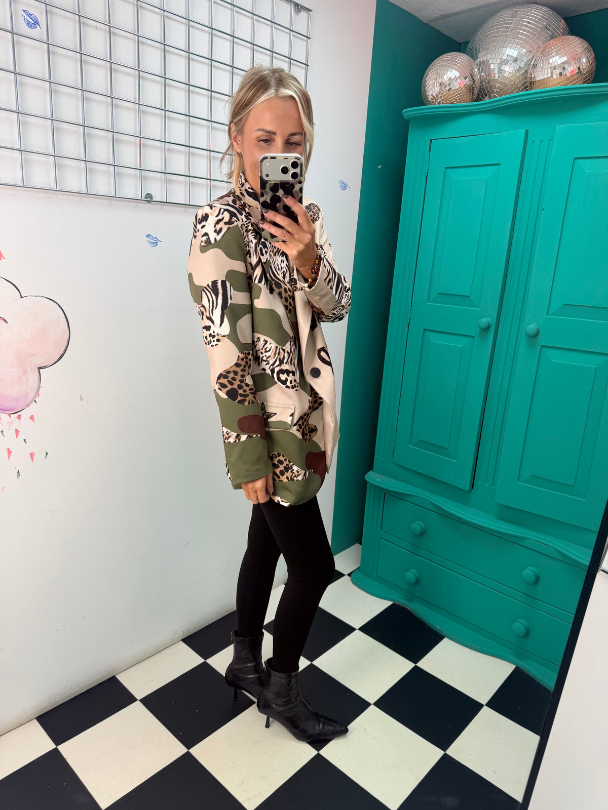 Wild Spirit Animal & Camo Blazer 🐆✌️
