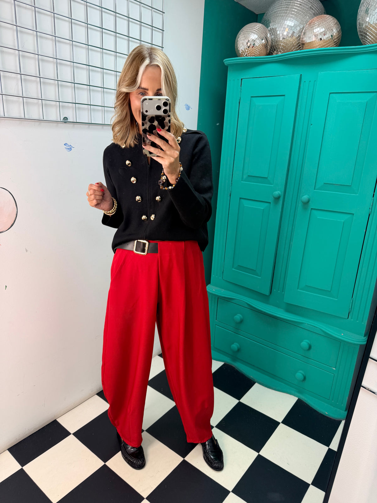 The Portia Military Style Cardigan Jacket Khaki (Copy)