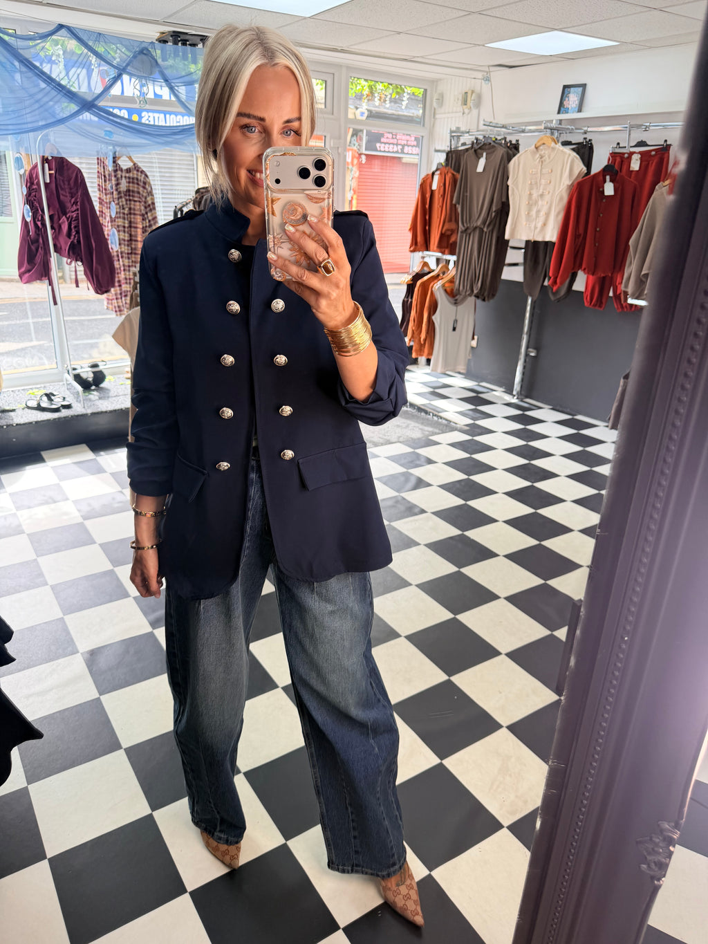 Military blazer Navy