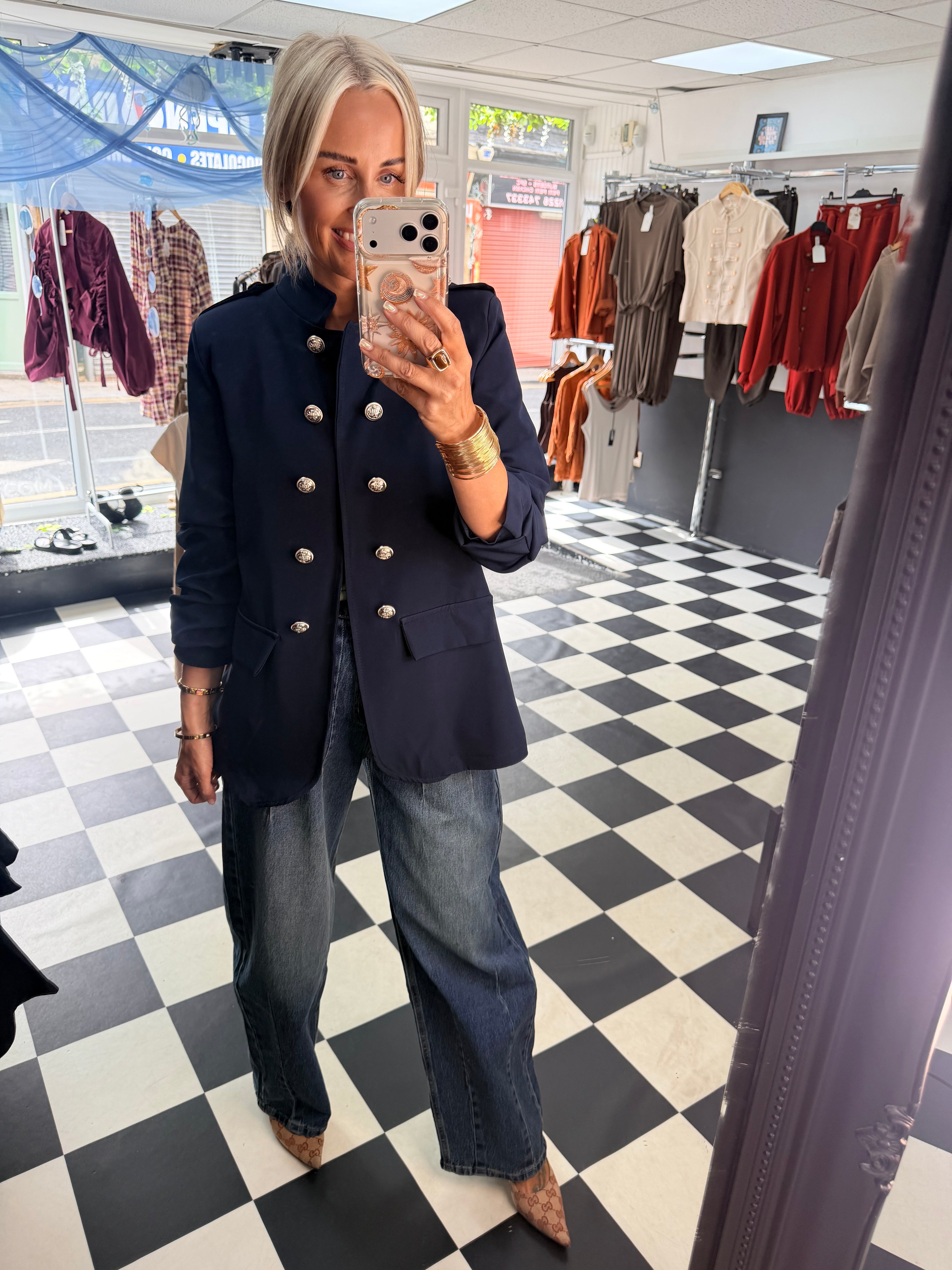 Military blazer Navy
