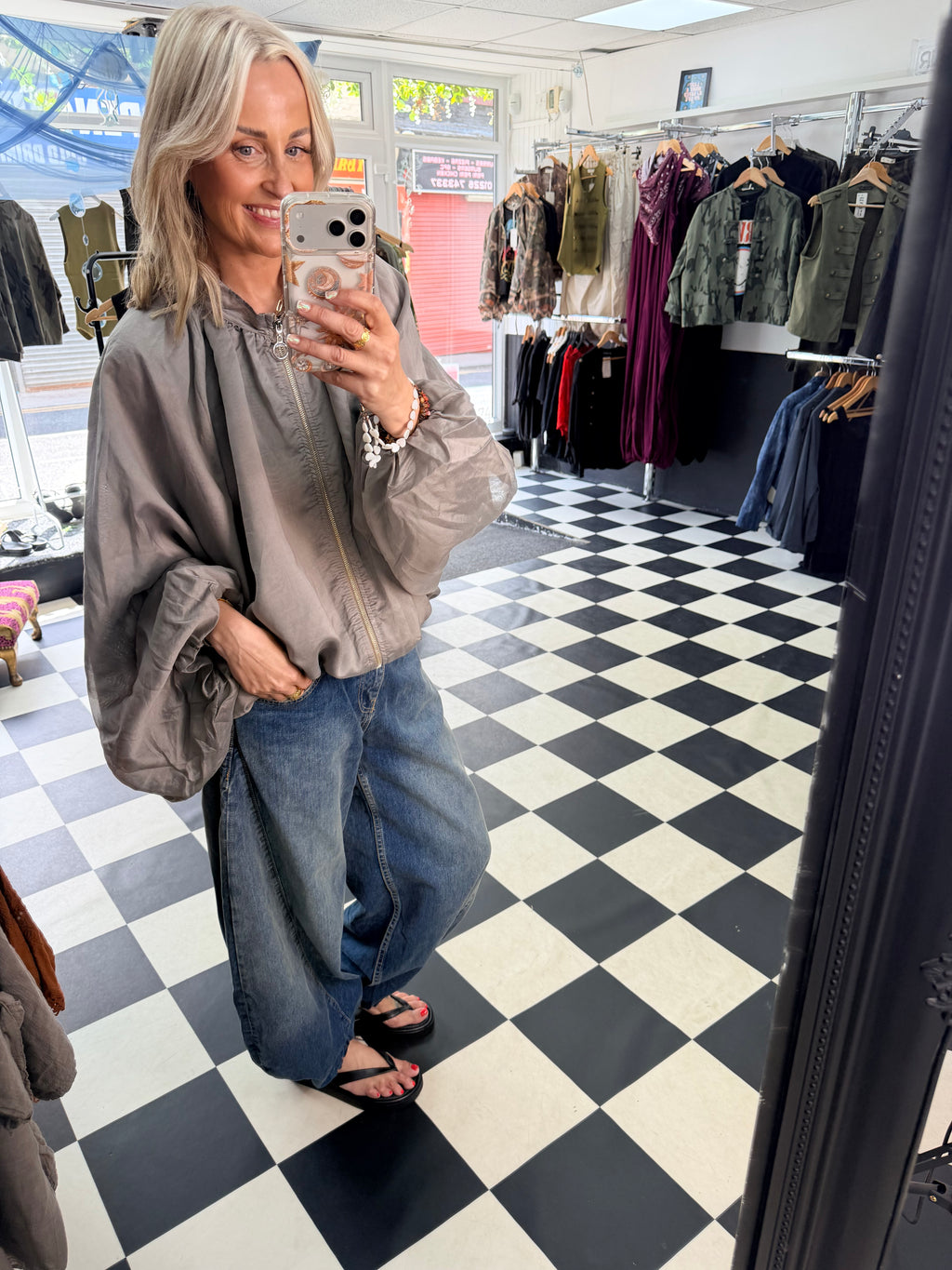 Balloon Jacket Taupe