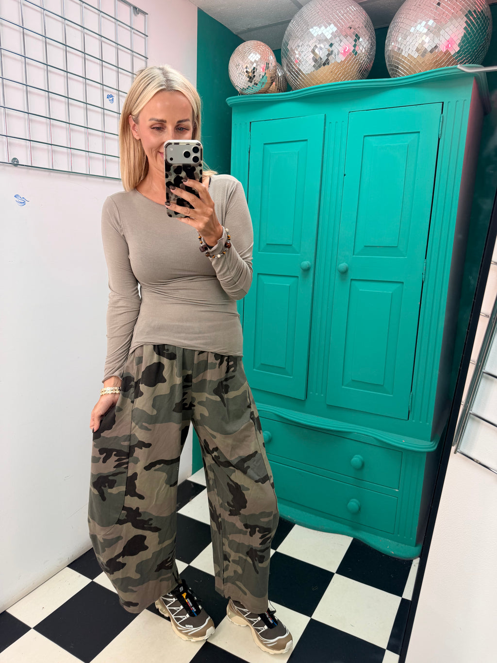 Barrel Camouflage Trousers Light Khaki