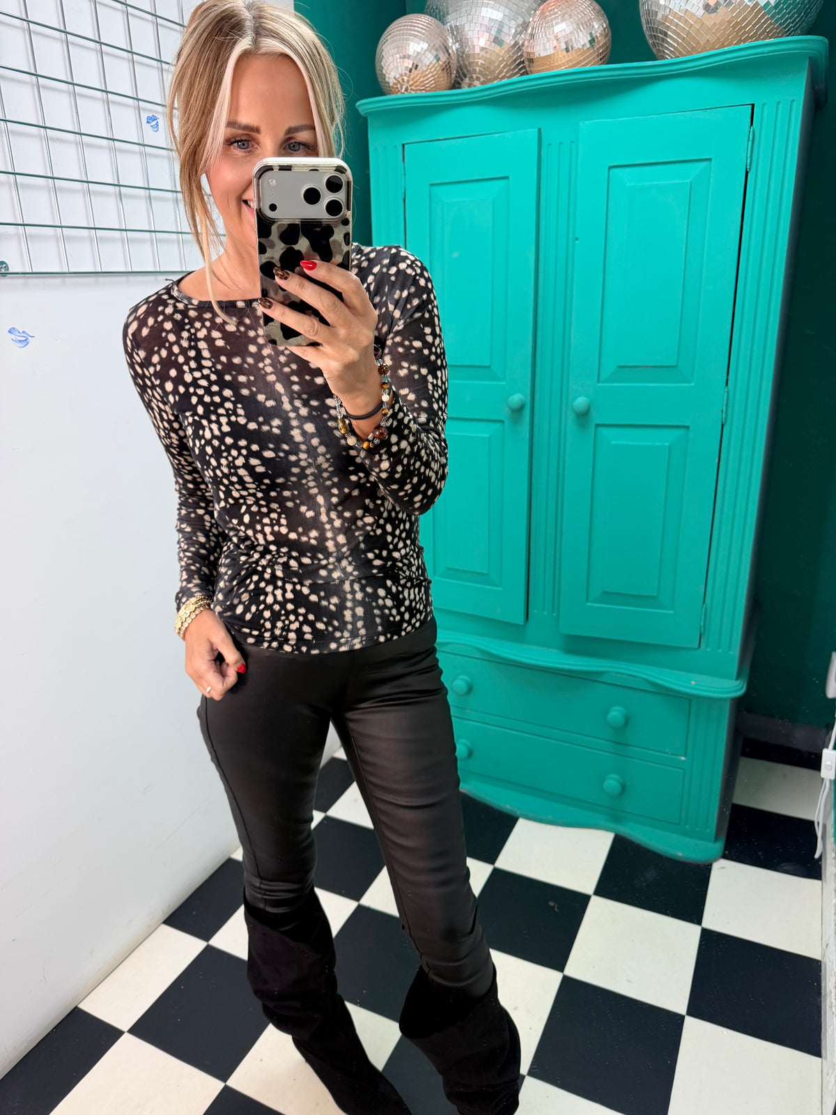 Bambi Cashmere bland top Black