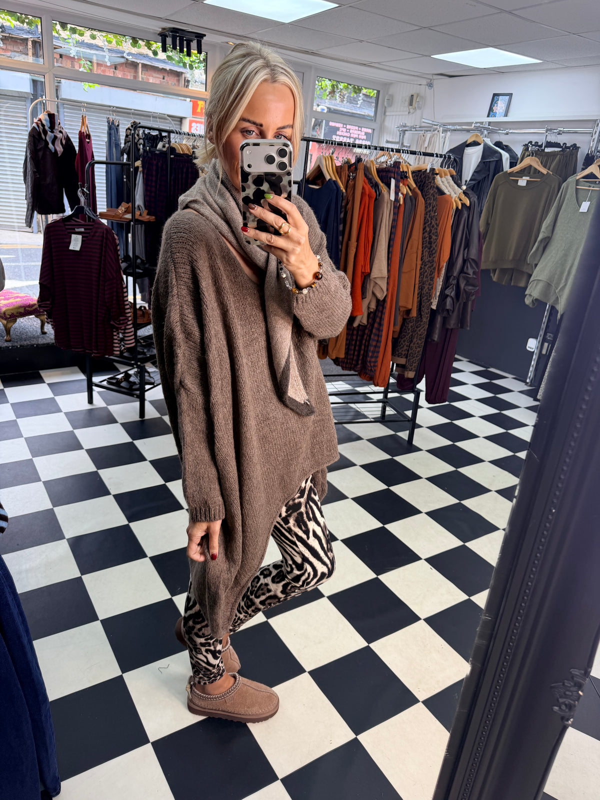 Over Sized Chunky Knit Mocha