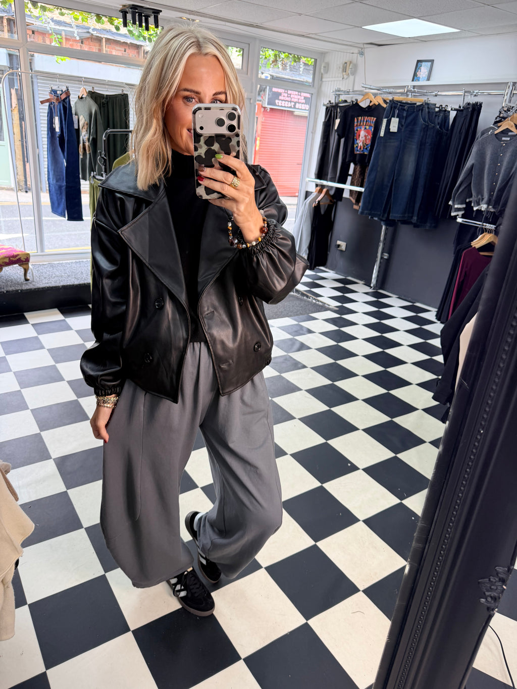 Barrel leg Joggers - Grey