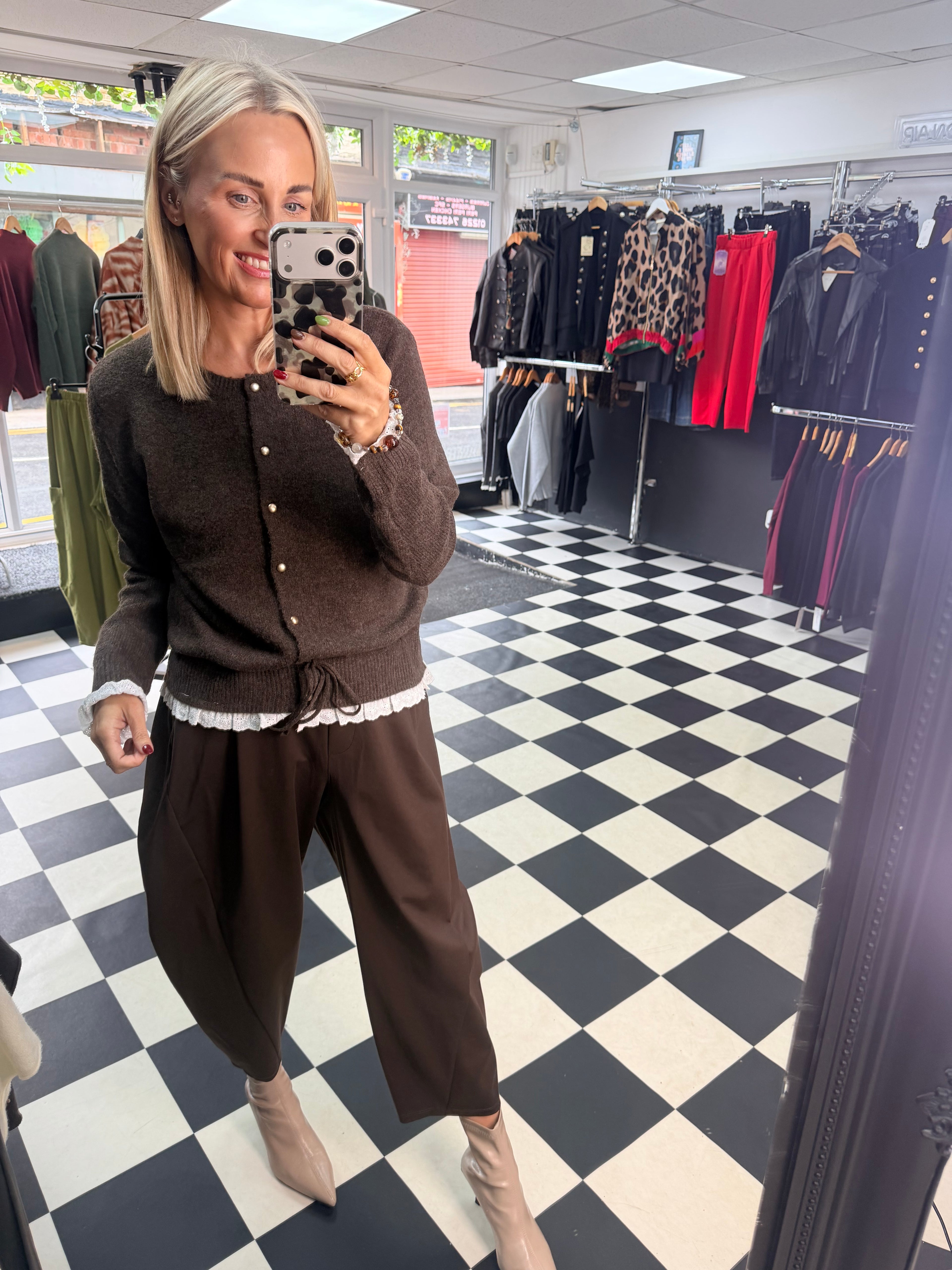 Dolly Cardigan Chocolate