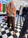 Bubble Hem Cami Taupe