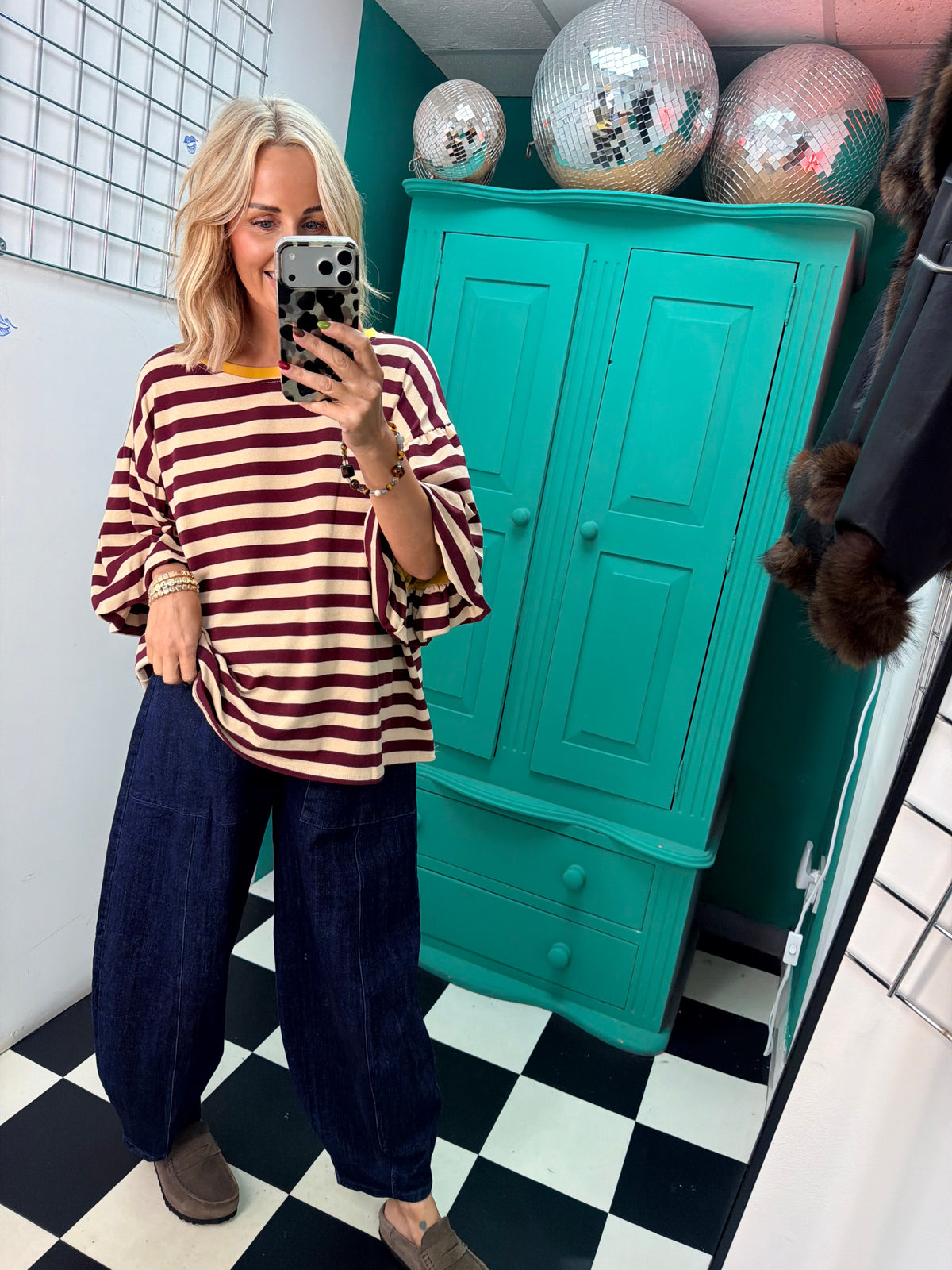 Dark Denim balloon pocket Jean