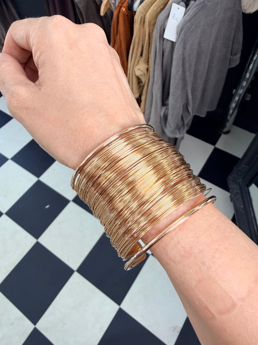 Gold Cuff Bangle