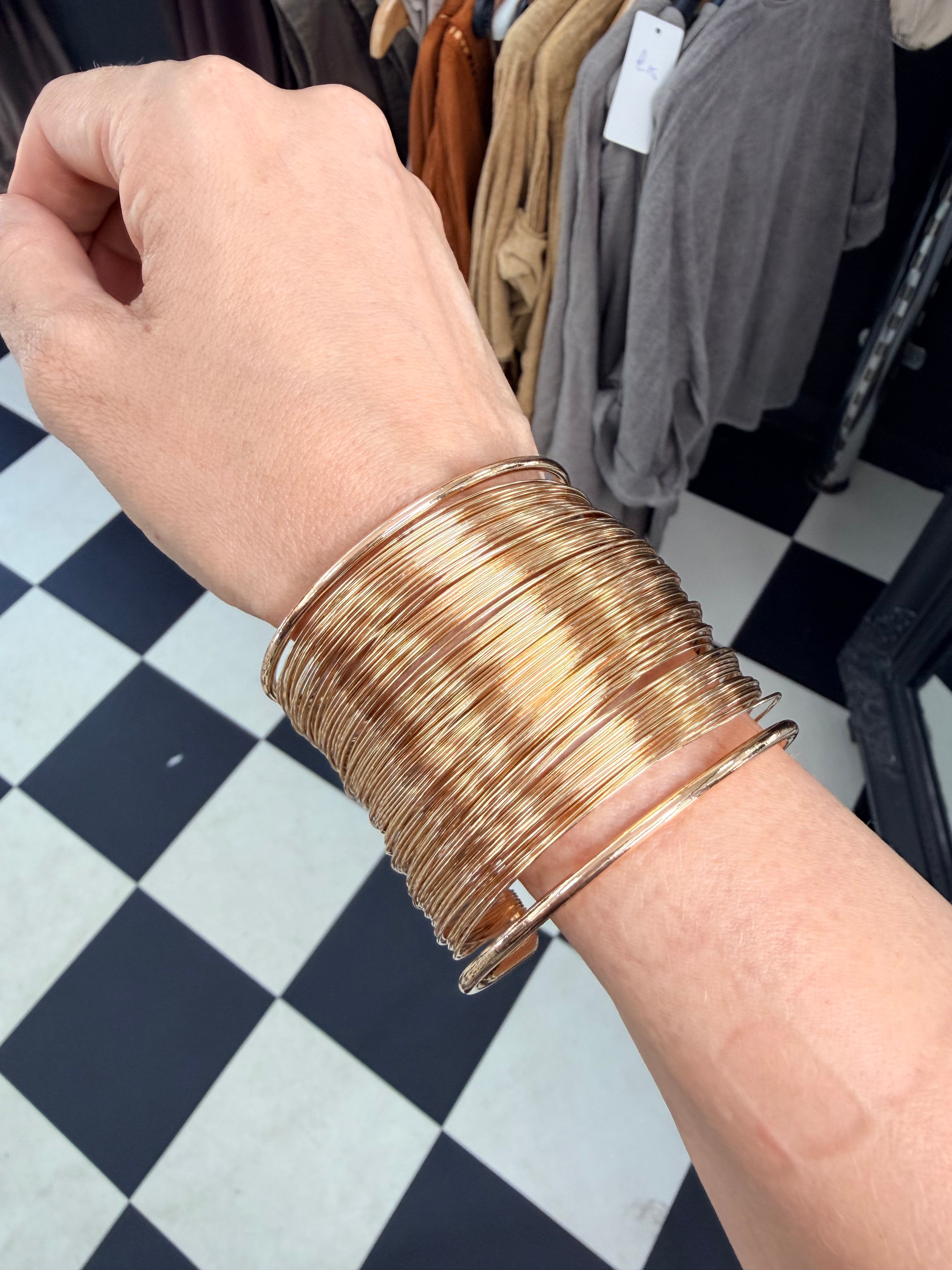 Gold Cuff Bangle