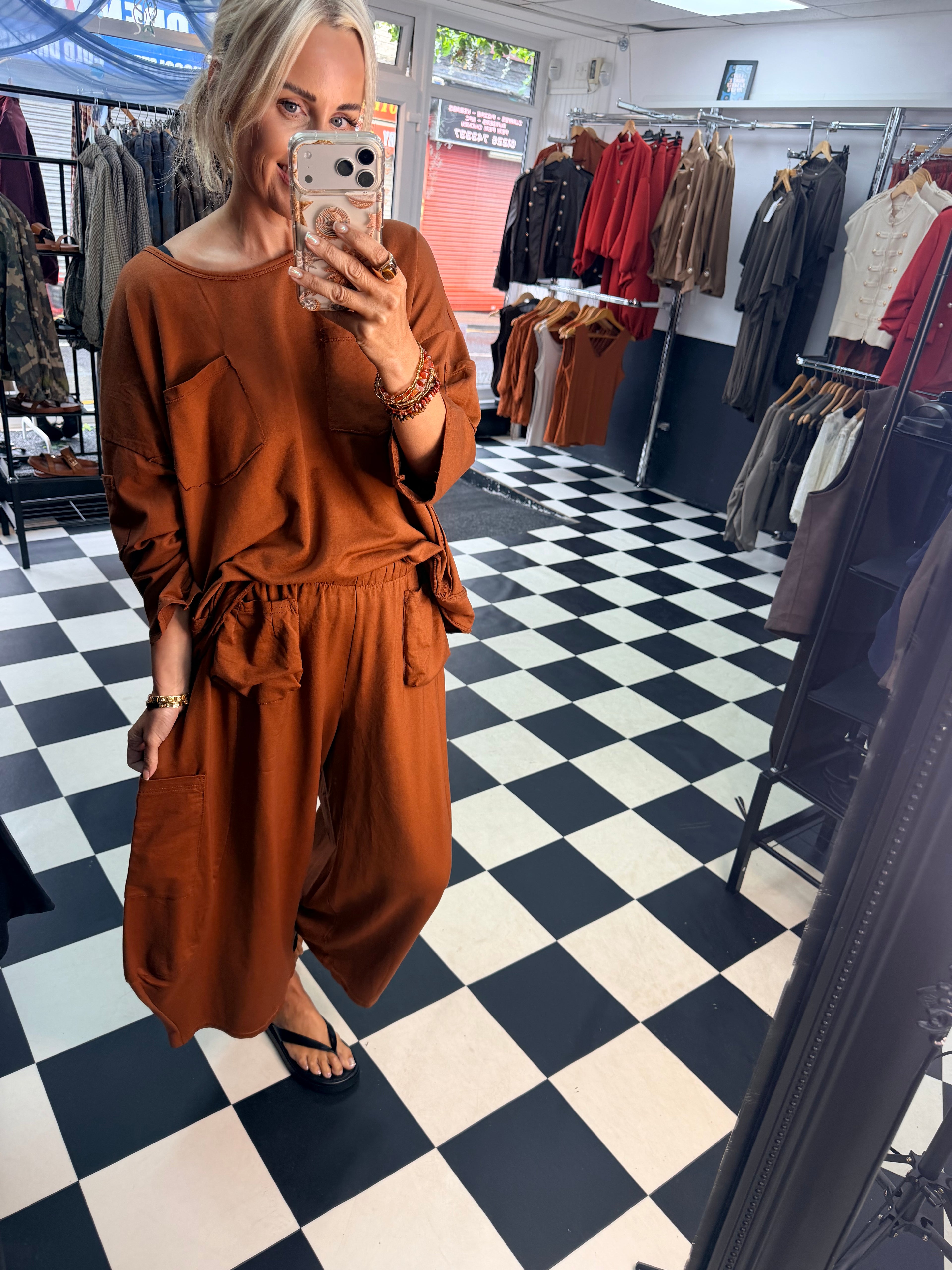 Utility Barrel Jogger Rust