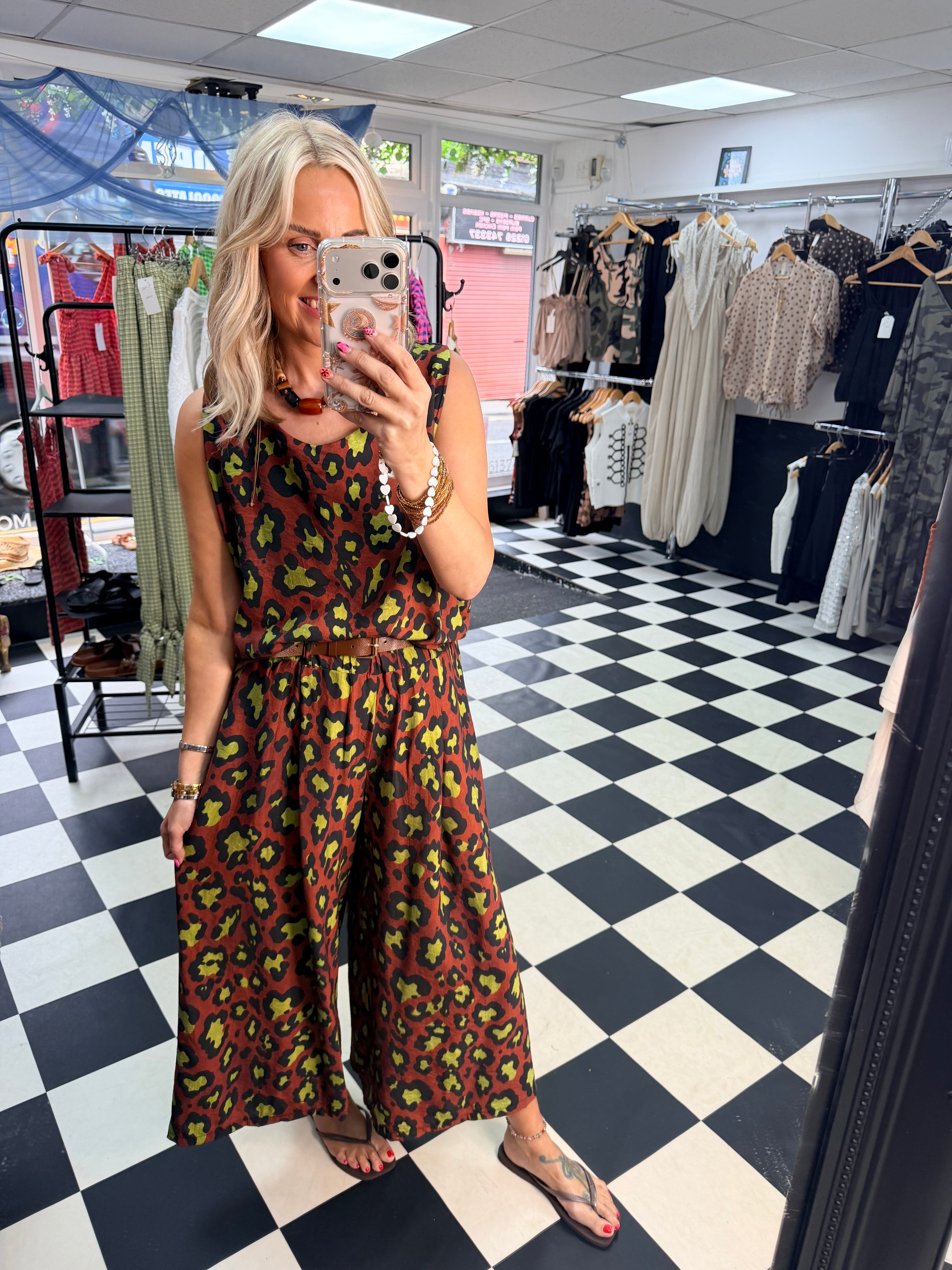 Animal co ord Chocolate and Lime