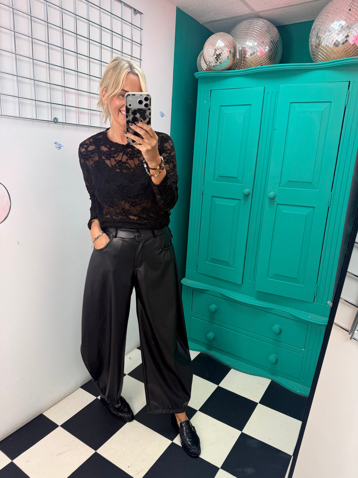 Lace Top Black