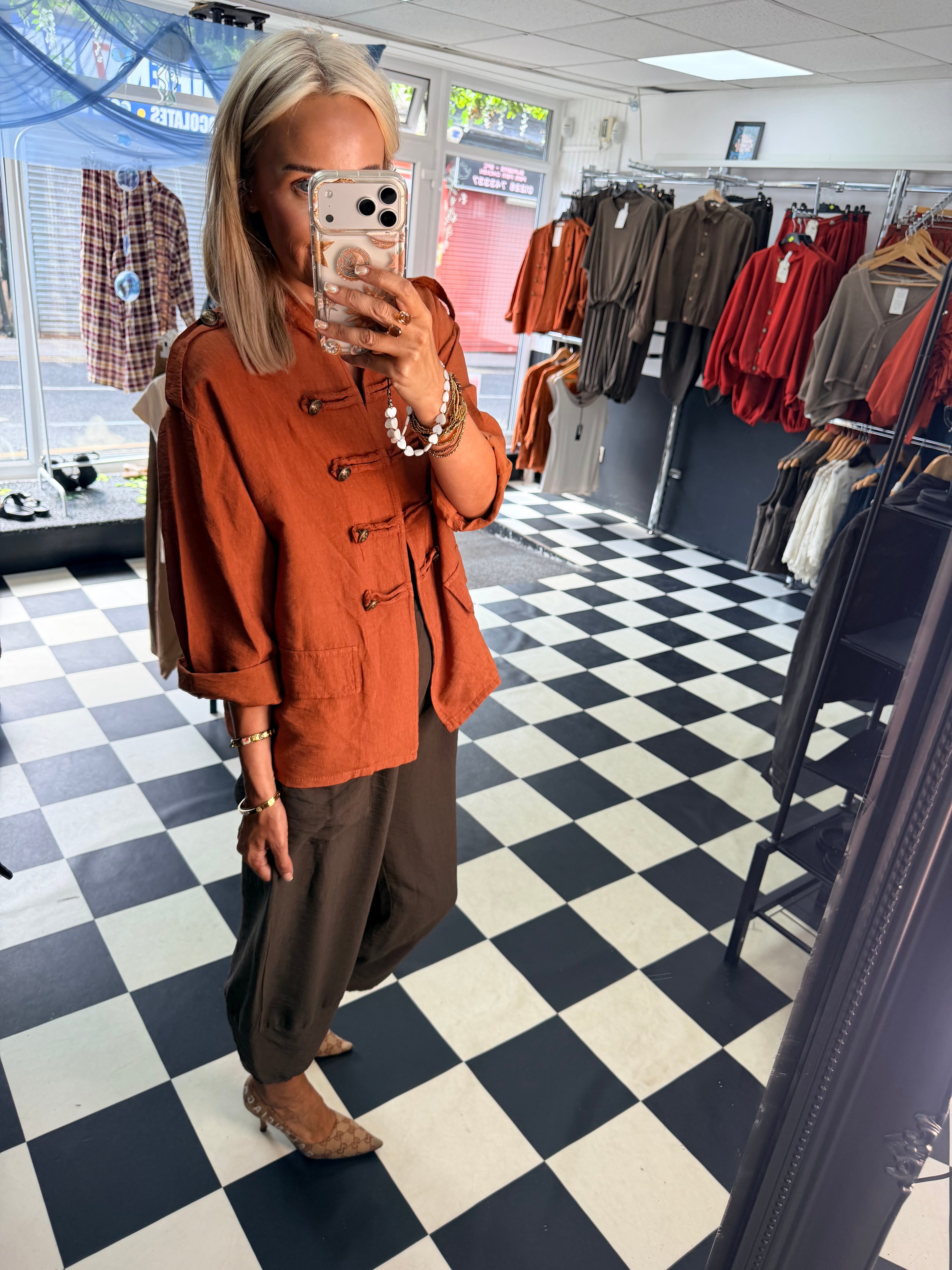 Military Jacket Rust
