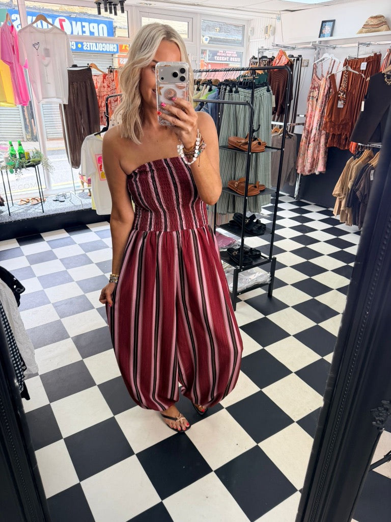 Indigo Jumpsuit Pink / Plum